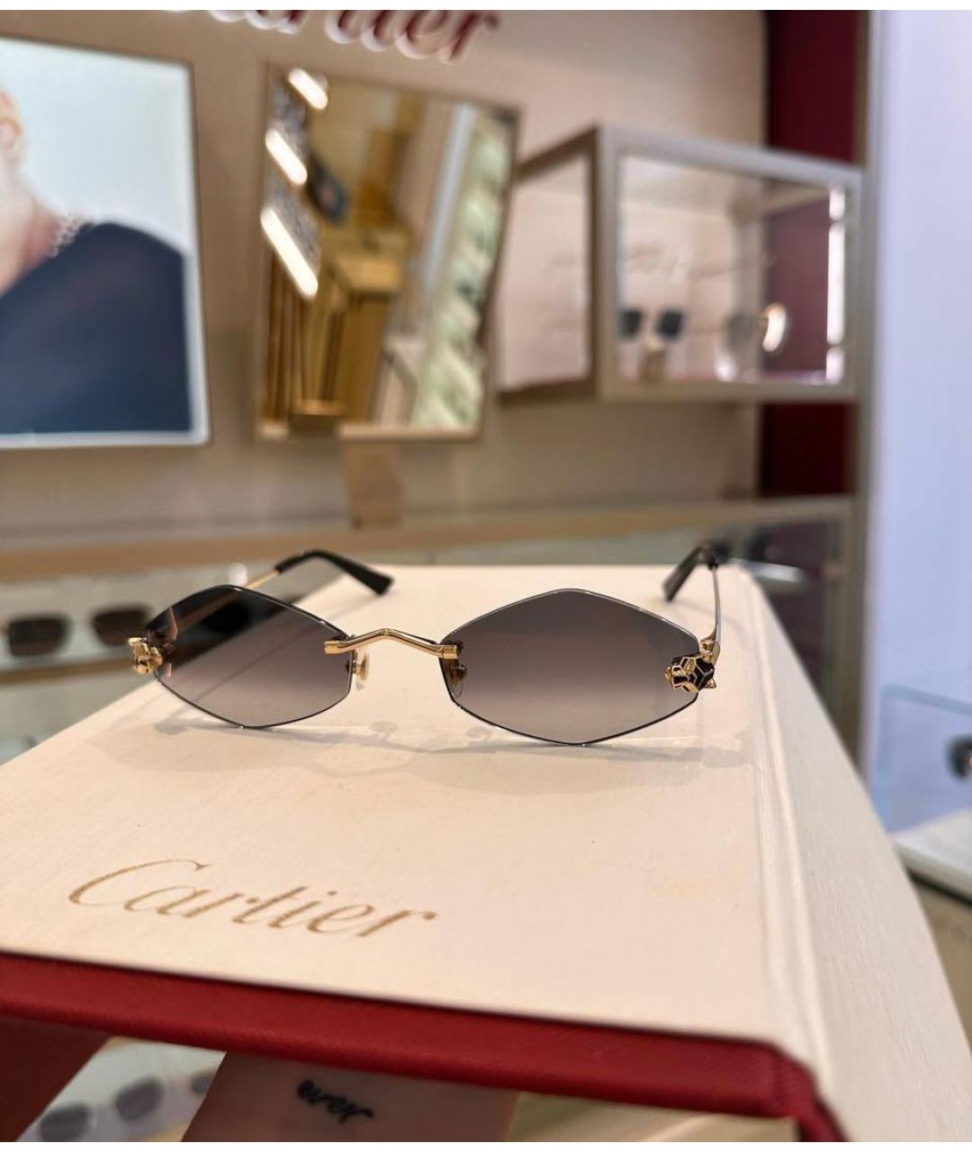 CARTIER Серые солнцезащитные очки, фото 5