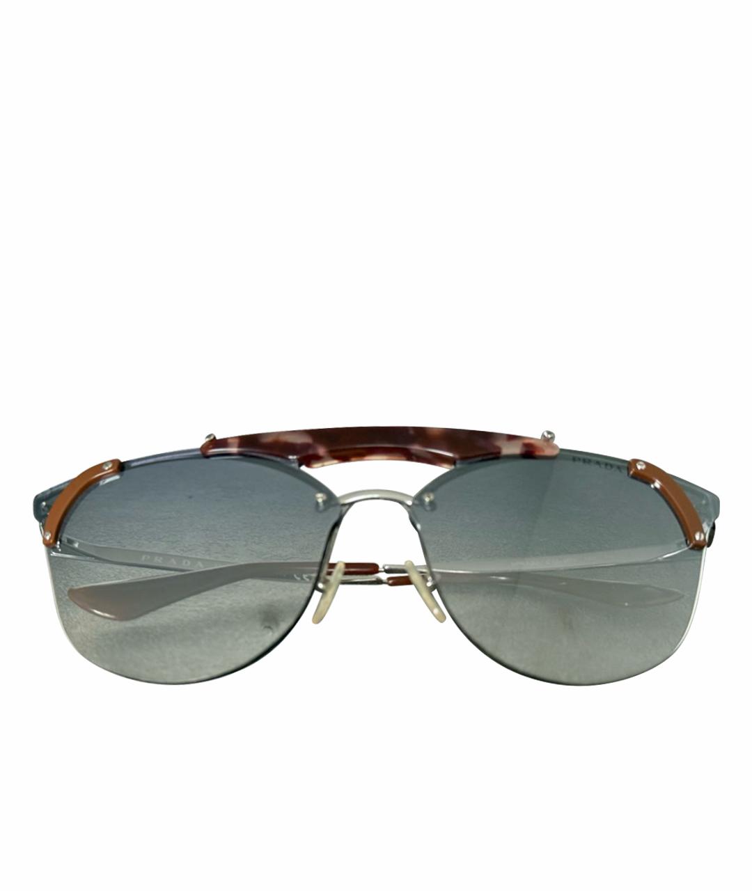 PRADA Металлические солнцезащитные очки, фото 1