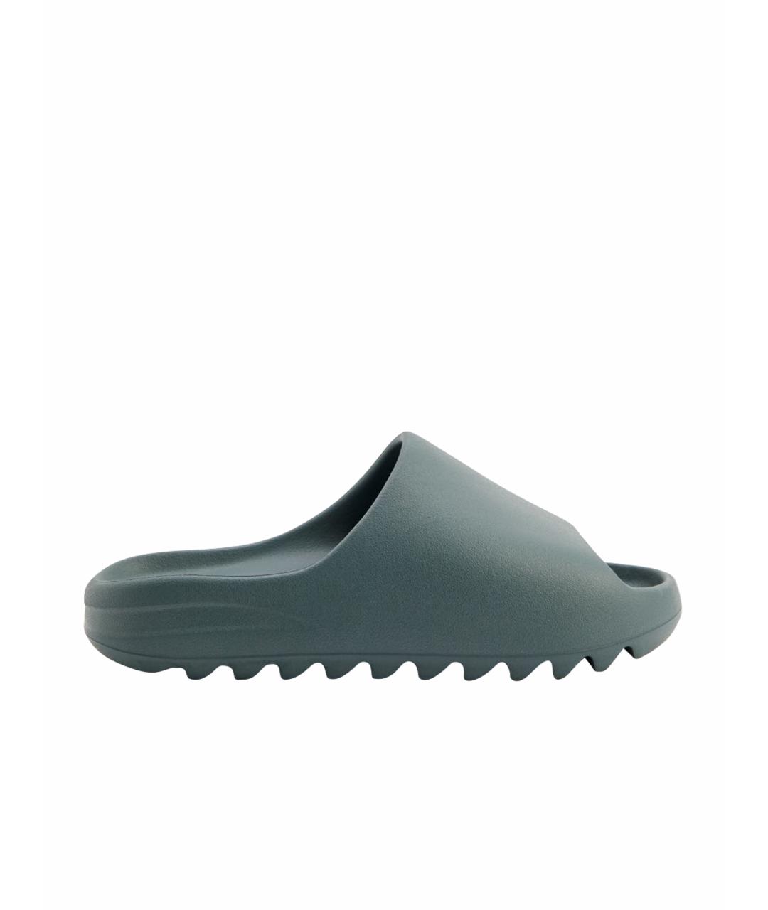 ADIDAS YEEZY Синие резиновые кроссовки, фото 1