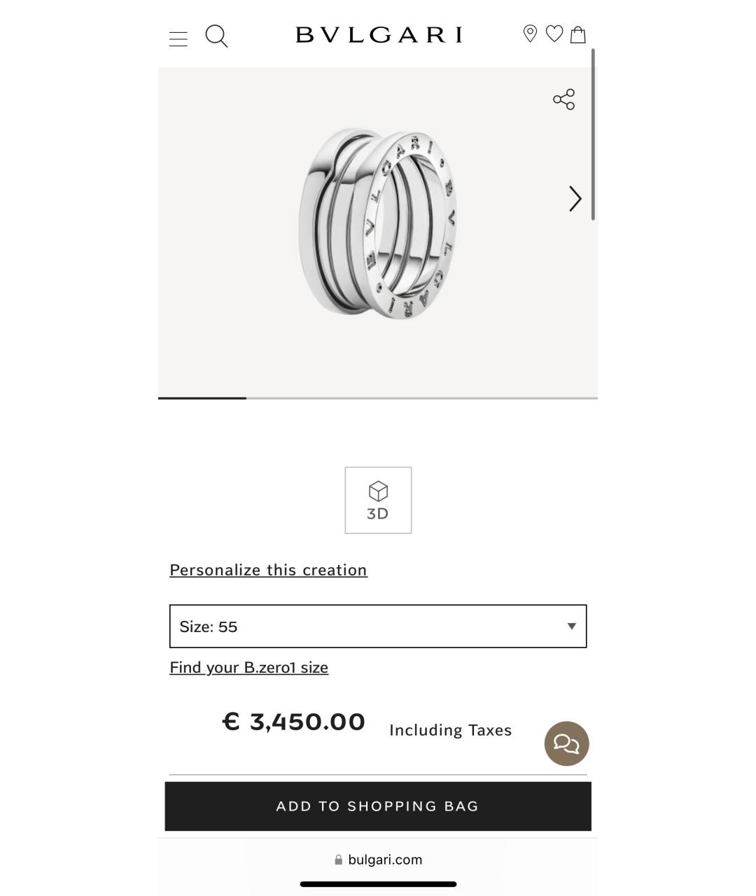 BVLGARI Кольцо из белого золота, фото 6