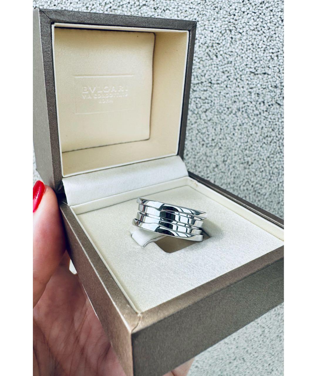 BVLGARI Кольцо из белого золота, фото 7