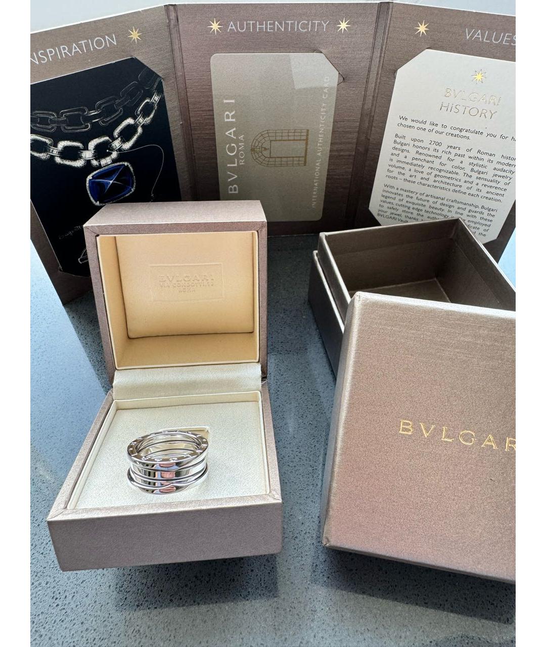 BVLGARI Кольцо из белого золота, фото 8
