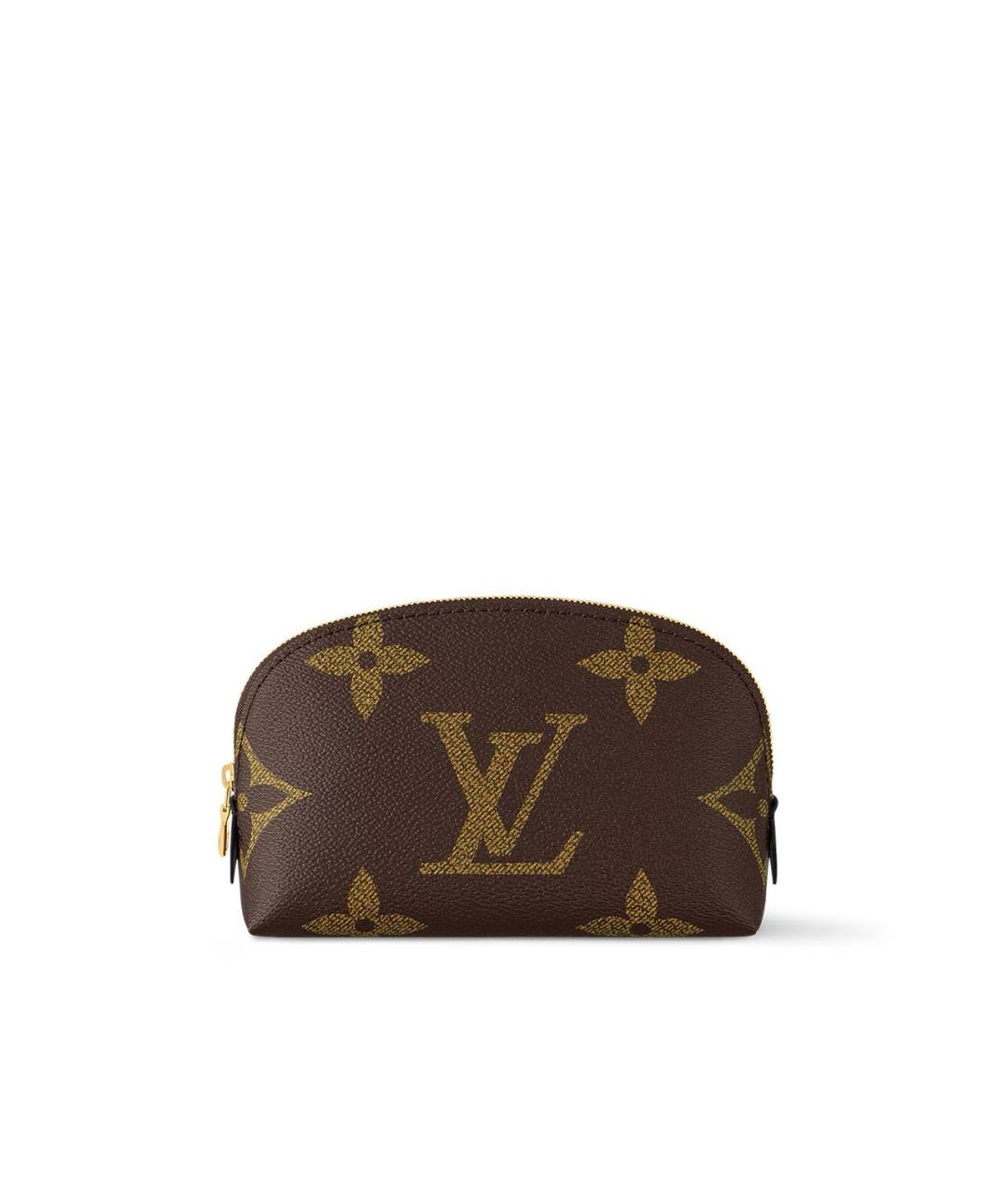 LOUIS VUITTON Коричневая косметичка, фото 4