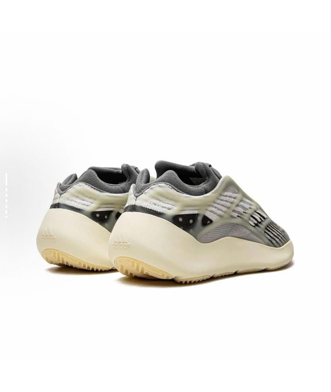 ADIDAS YEEZY Серые текстильные низкие кроссовки / кеды, фото 5