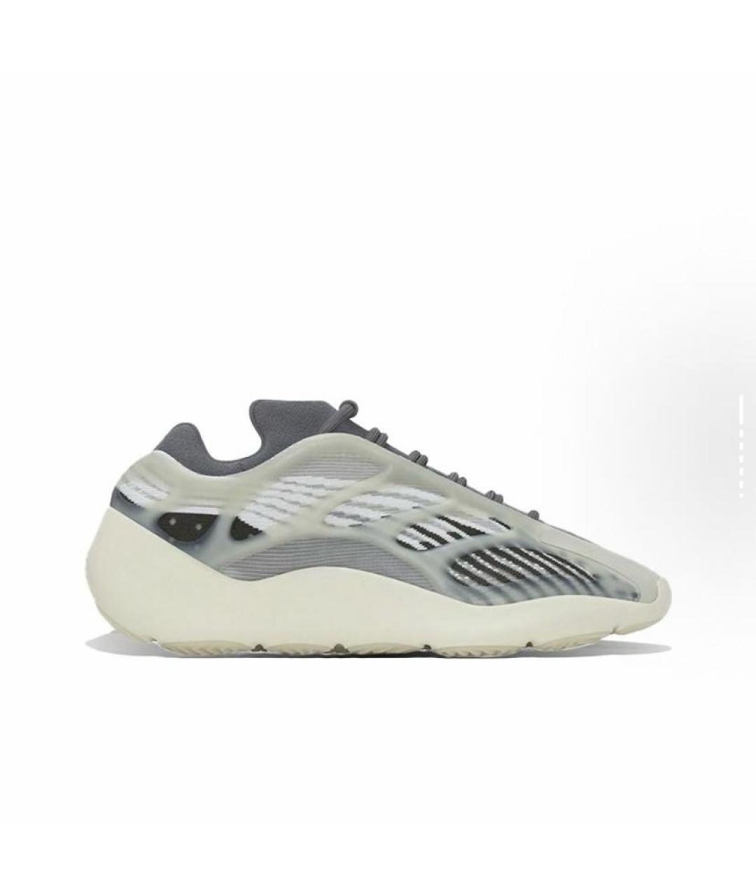 ADIDAS YEEZY Серые текстильные низкие кроссовки / кеды, фото 7