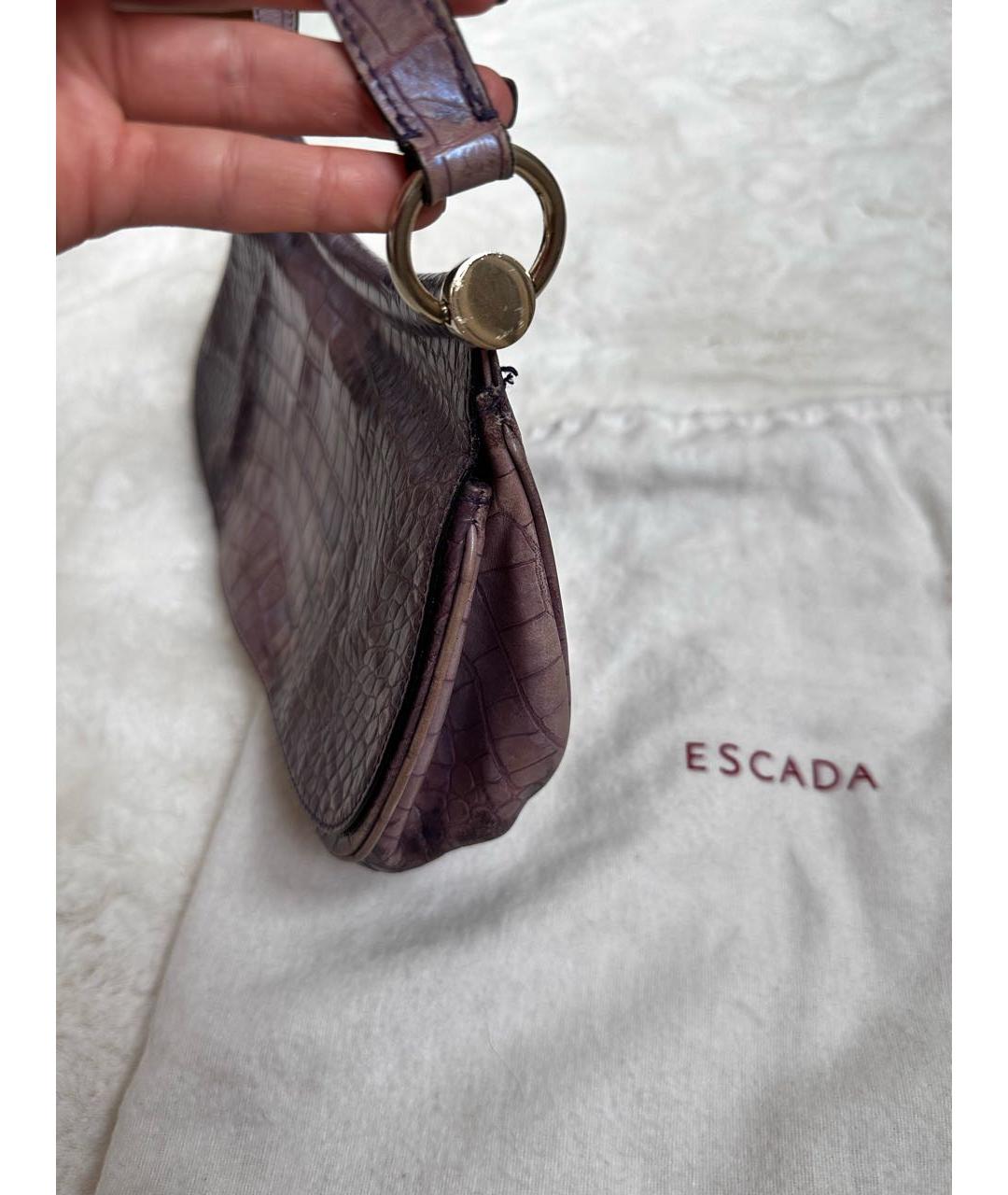 ESCADA Фиолетовая сумка тоут из экзотической кожи, фото 2