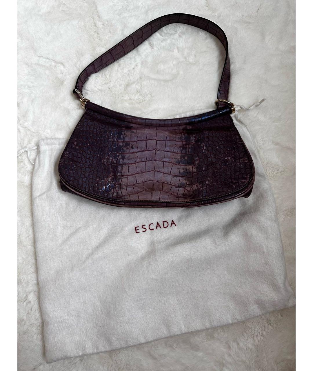 ESCADA Фиолетовая сумка тоут из экзотической кожи, фото 7