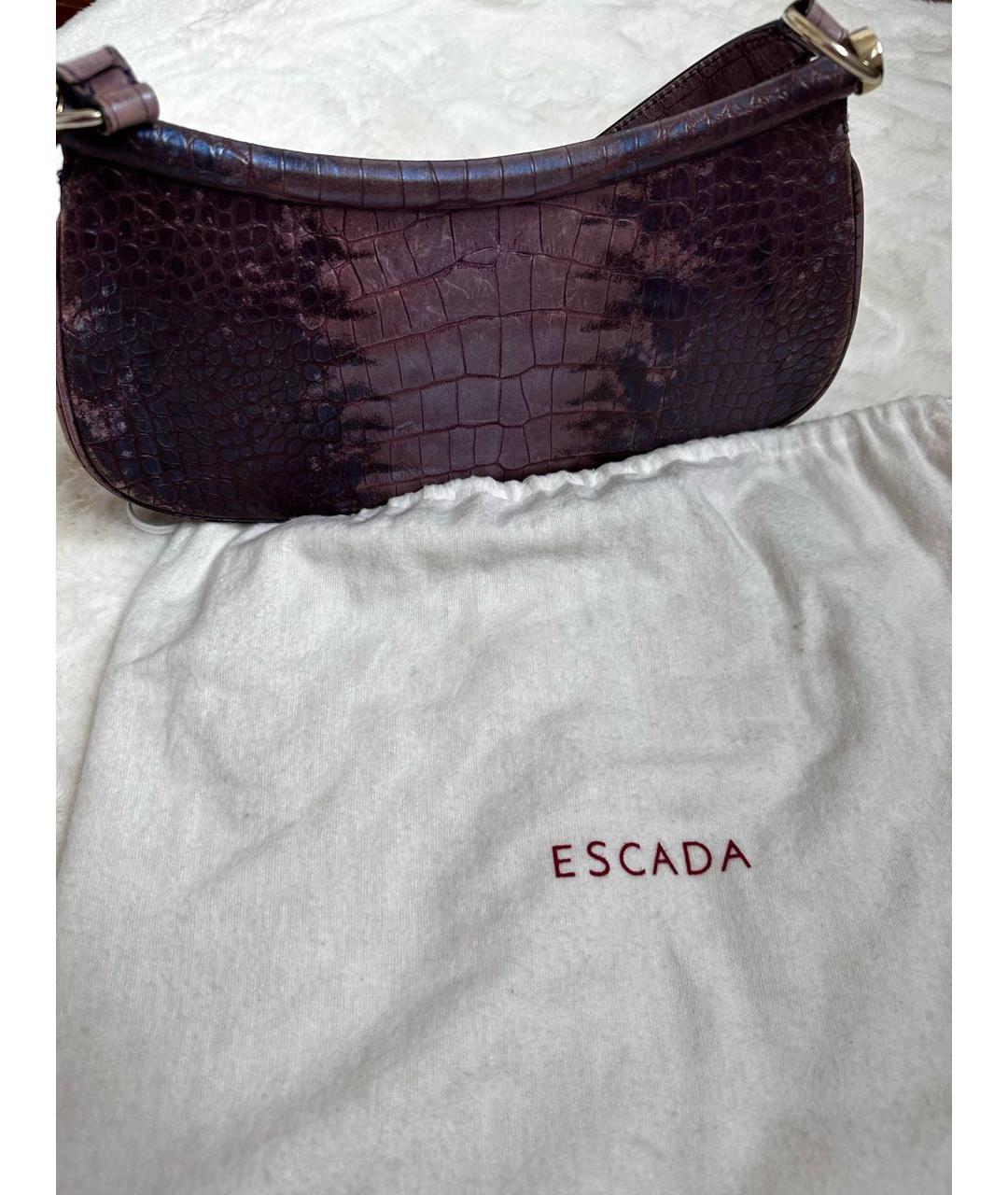 ESCADA Фиолетовая сумка тоут из экзотической кожи, фото 3