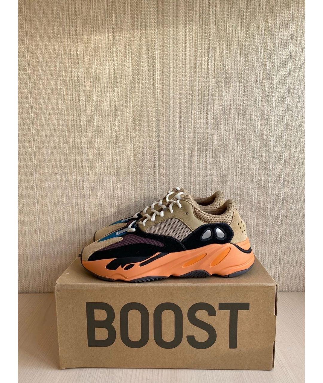 ADIDAS YEEZY Мульти замшевые низкие кроссовки / кеды, фото 3