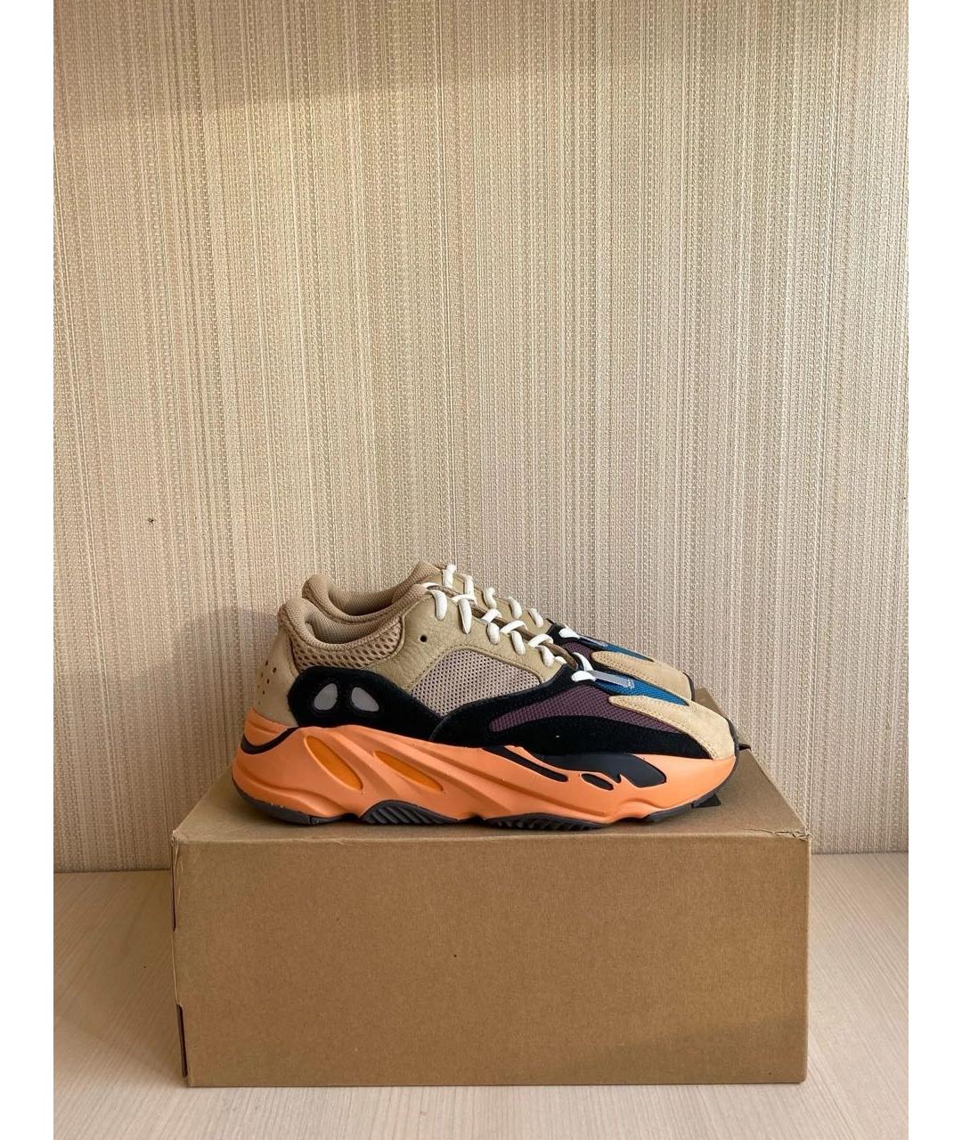 ADIDAS YEEZY Мульти замшевые низкие кроссовки / кеды, фото 4