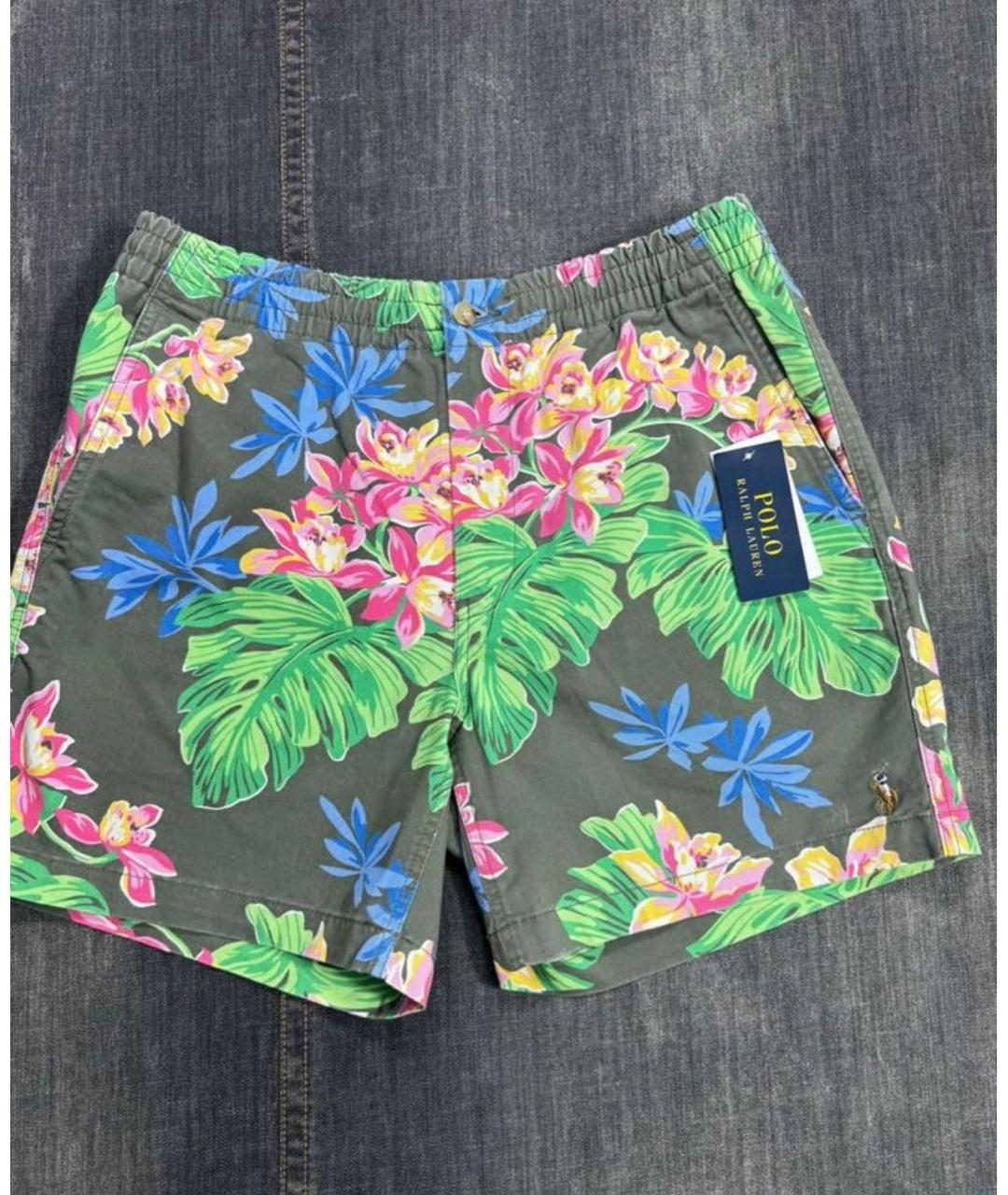 POLO RALPH LAUREN Мульти хлопковые шорты, фото 3