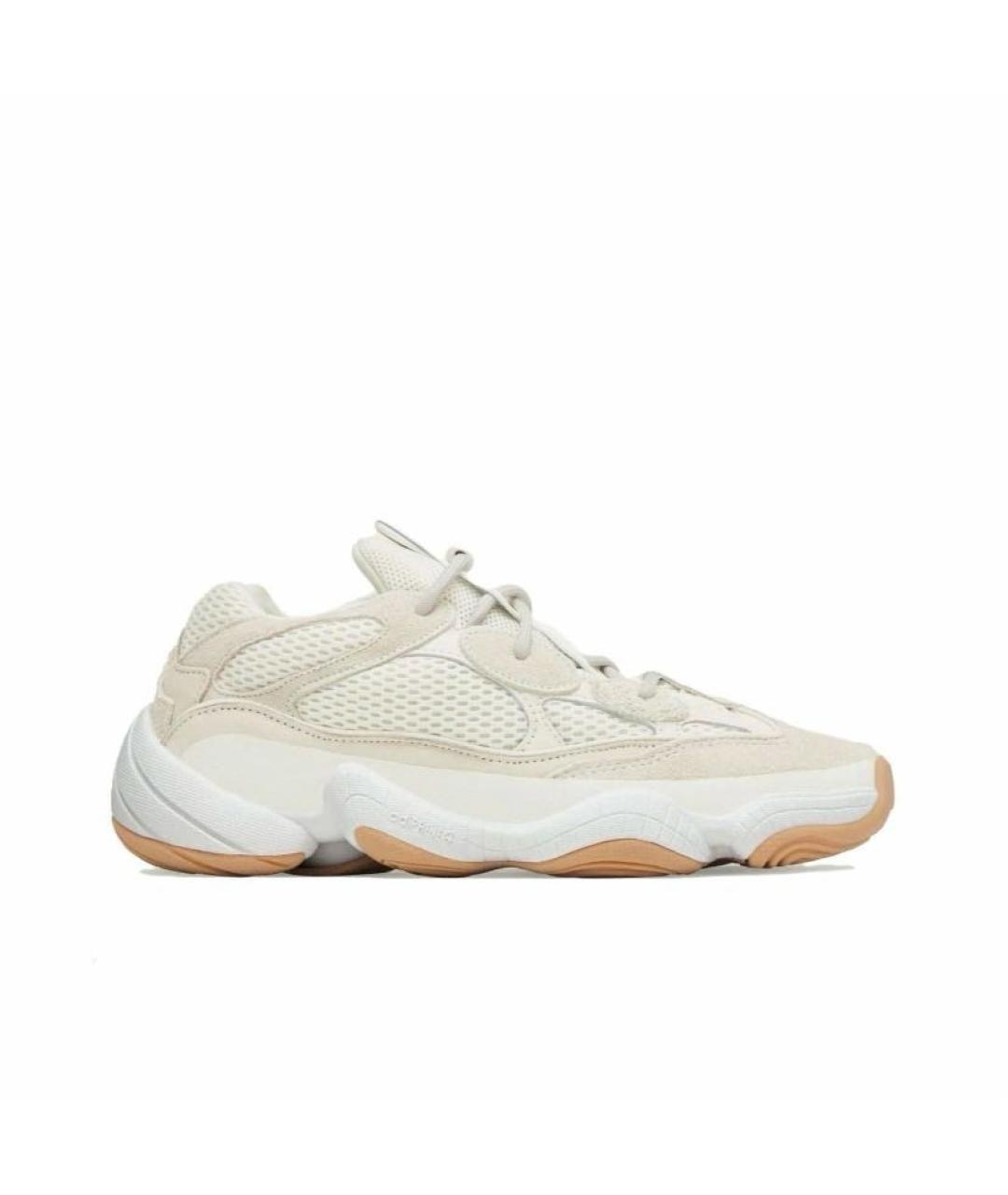 ADIDAS YEEZY Серые замшевые низкие кроссовки / кеды, фото 4