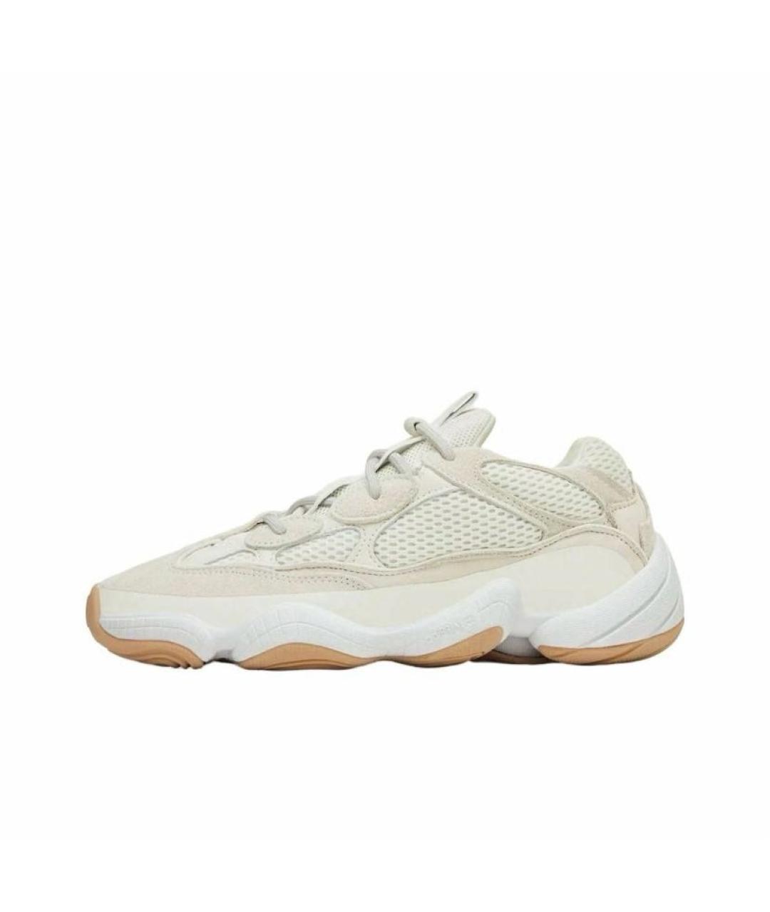 ADIDAS YEEZY Серые замшевые низкие кроссовки / кеды, фото 3
