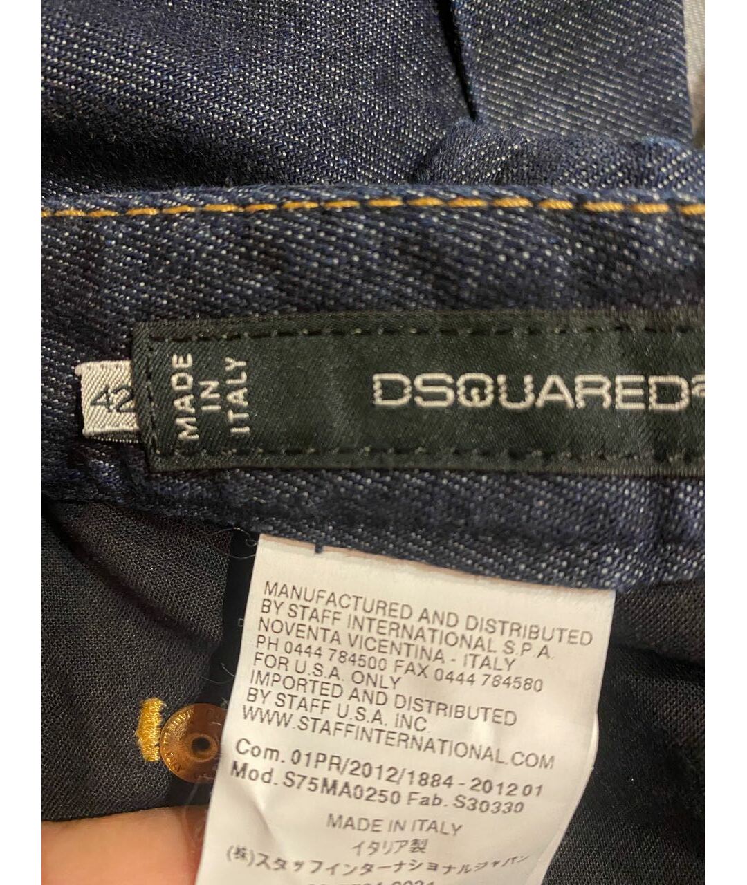 DSQUARED2 Синяя деним юбка мини, фото 5