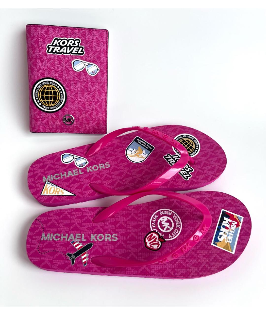 MICHAEL MICHAEL KORS Розовые шлепанцы, фото 7