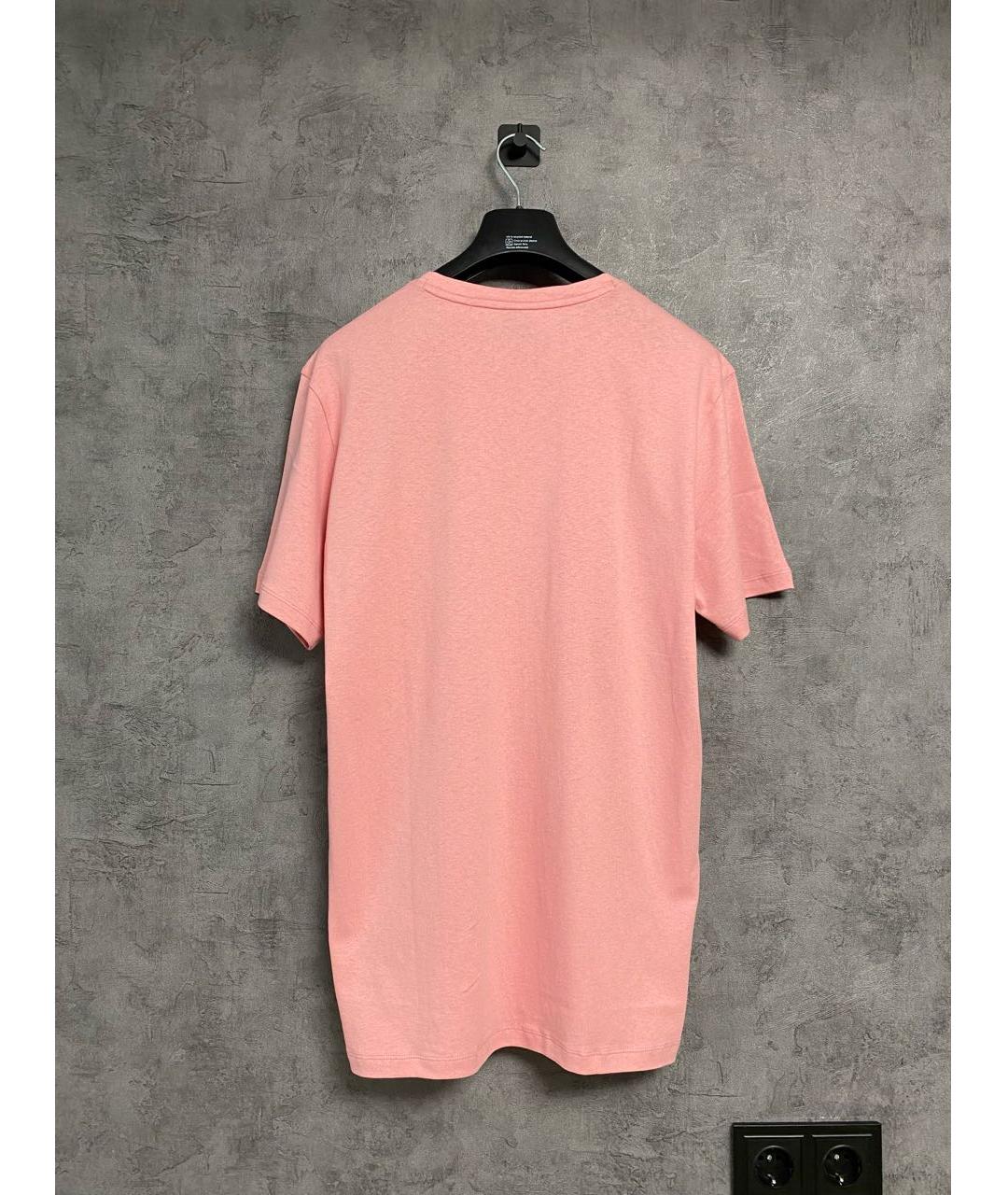HUGO BOSS Коралловая хлопковая футболка, фото 2