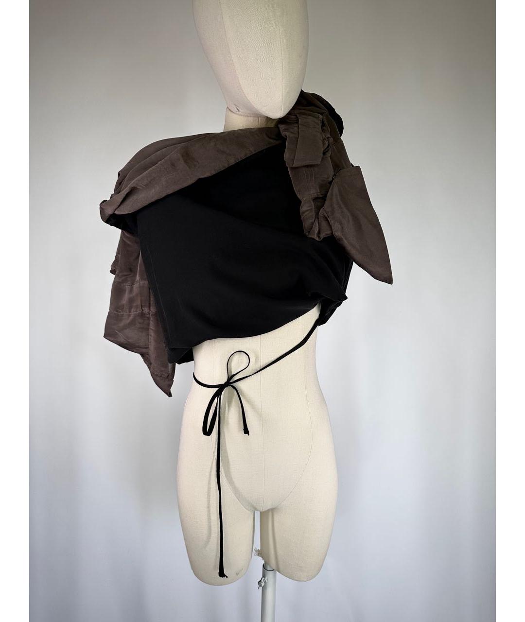 HAIDER ACKERMANN Серое полиэстеровое повседневное платье, фото 5