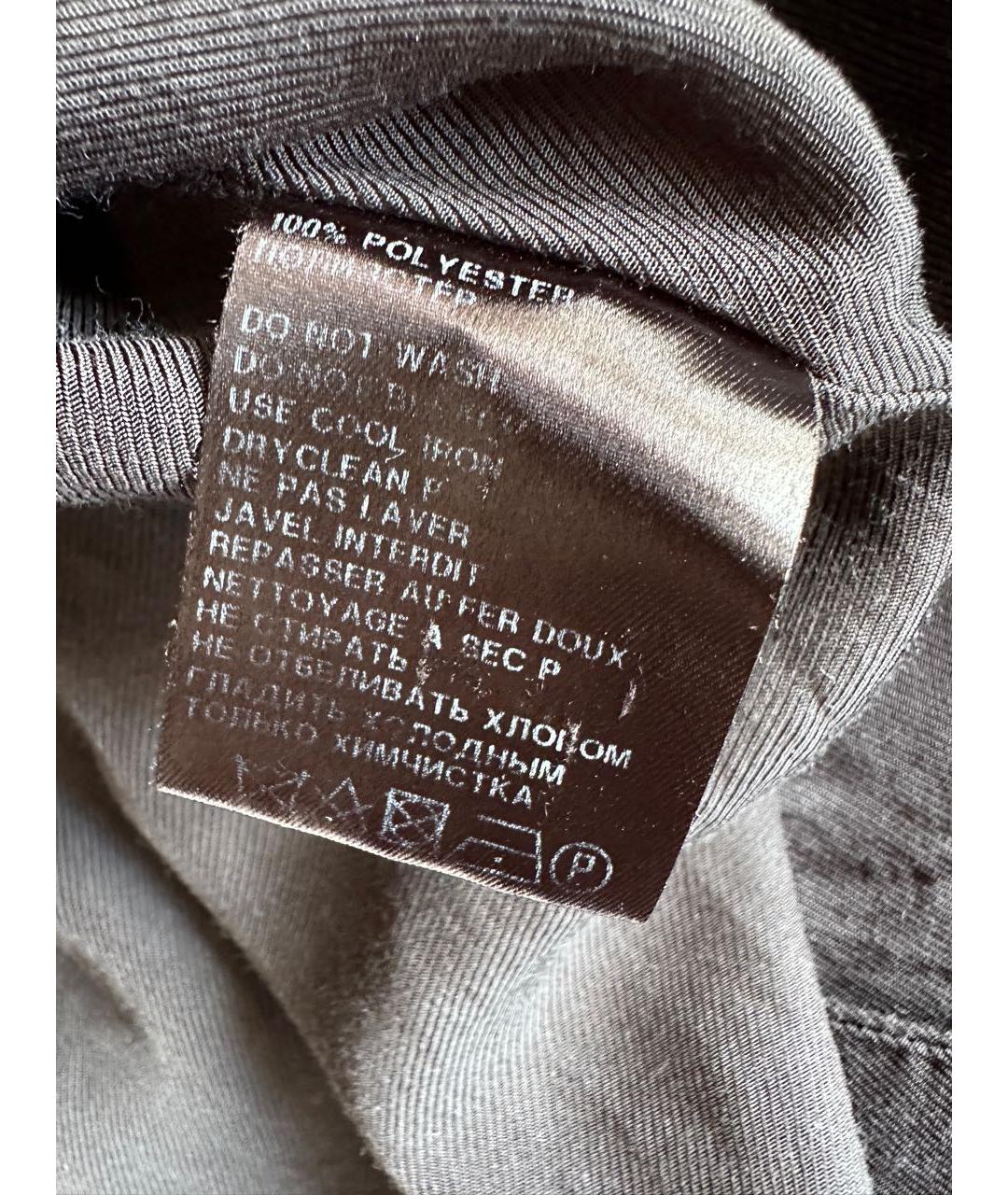 HAIDER ACKERMANN Серое полиэстеровое повседневное платье, фото 8