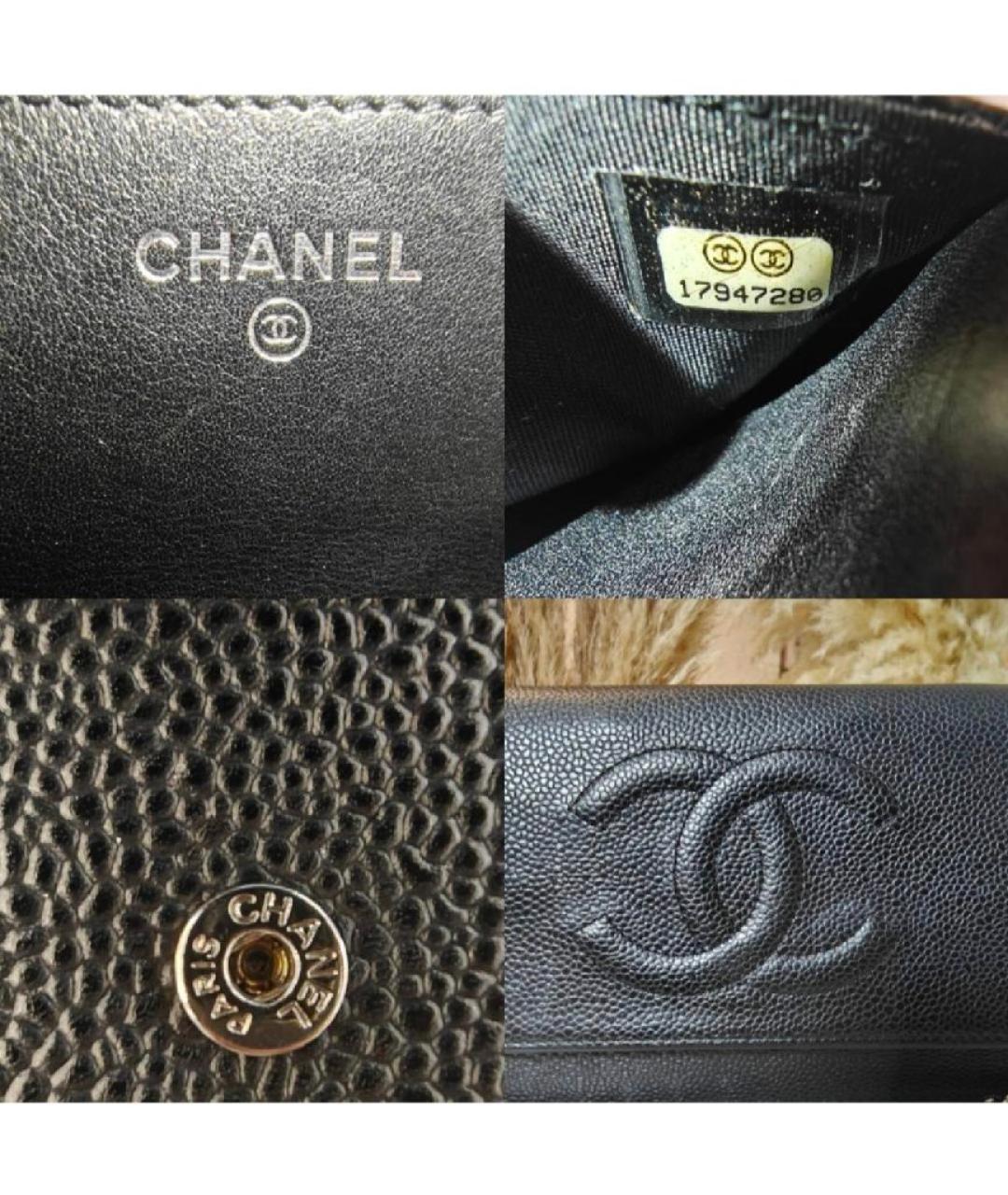 CHANEL Черная кожаная сумка с короткими ручками, фото 5