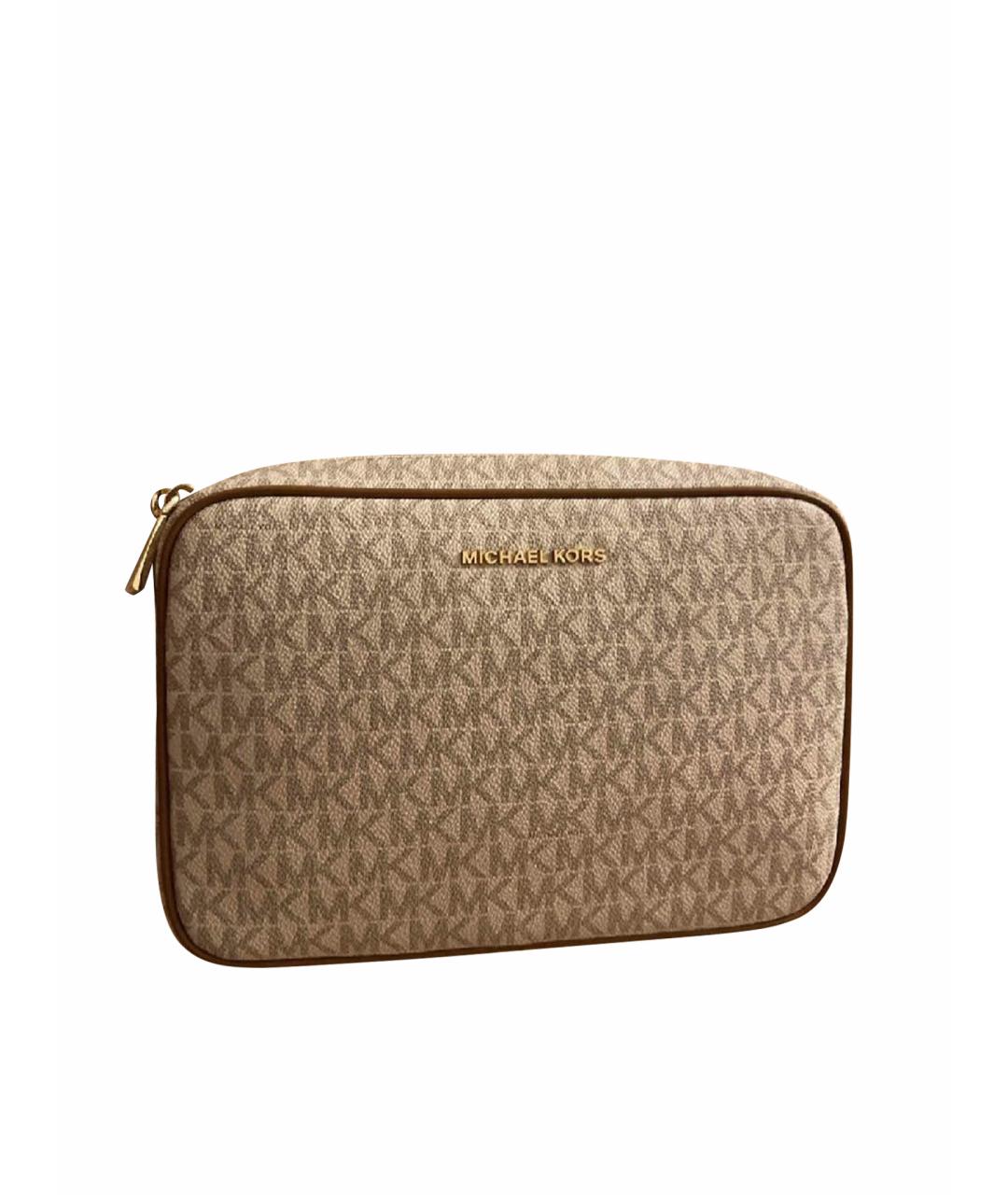 MICHAEL KORS Белая сумка через плечо из искусственной кожи, фото 1