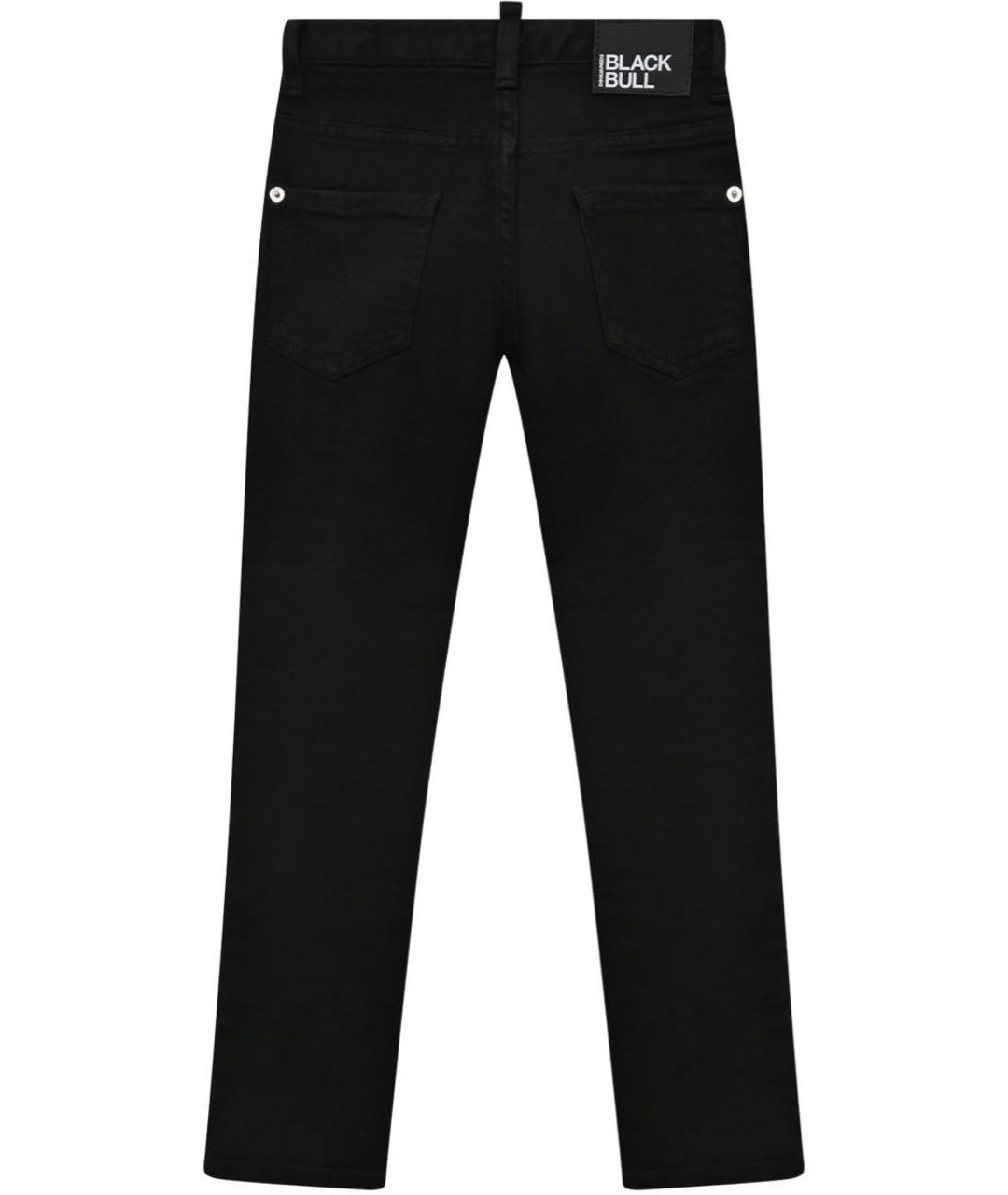 DSQUARED2 Черные хлопковые детские джинсы, фото 2