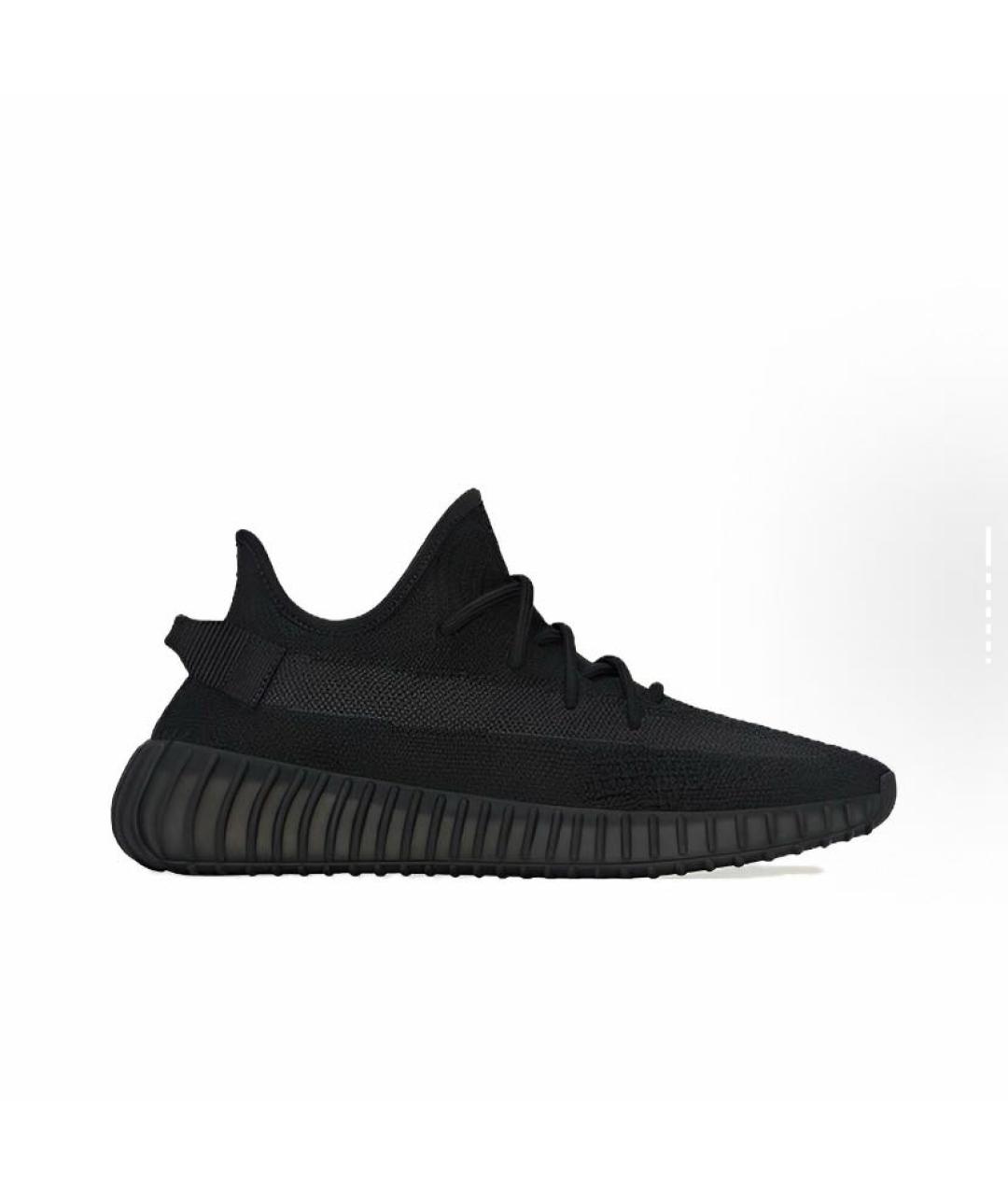 ADIDAS YEEZY Черные текстильные низкие кроссовки / кеды, фото 6