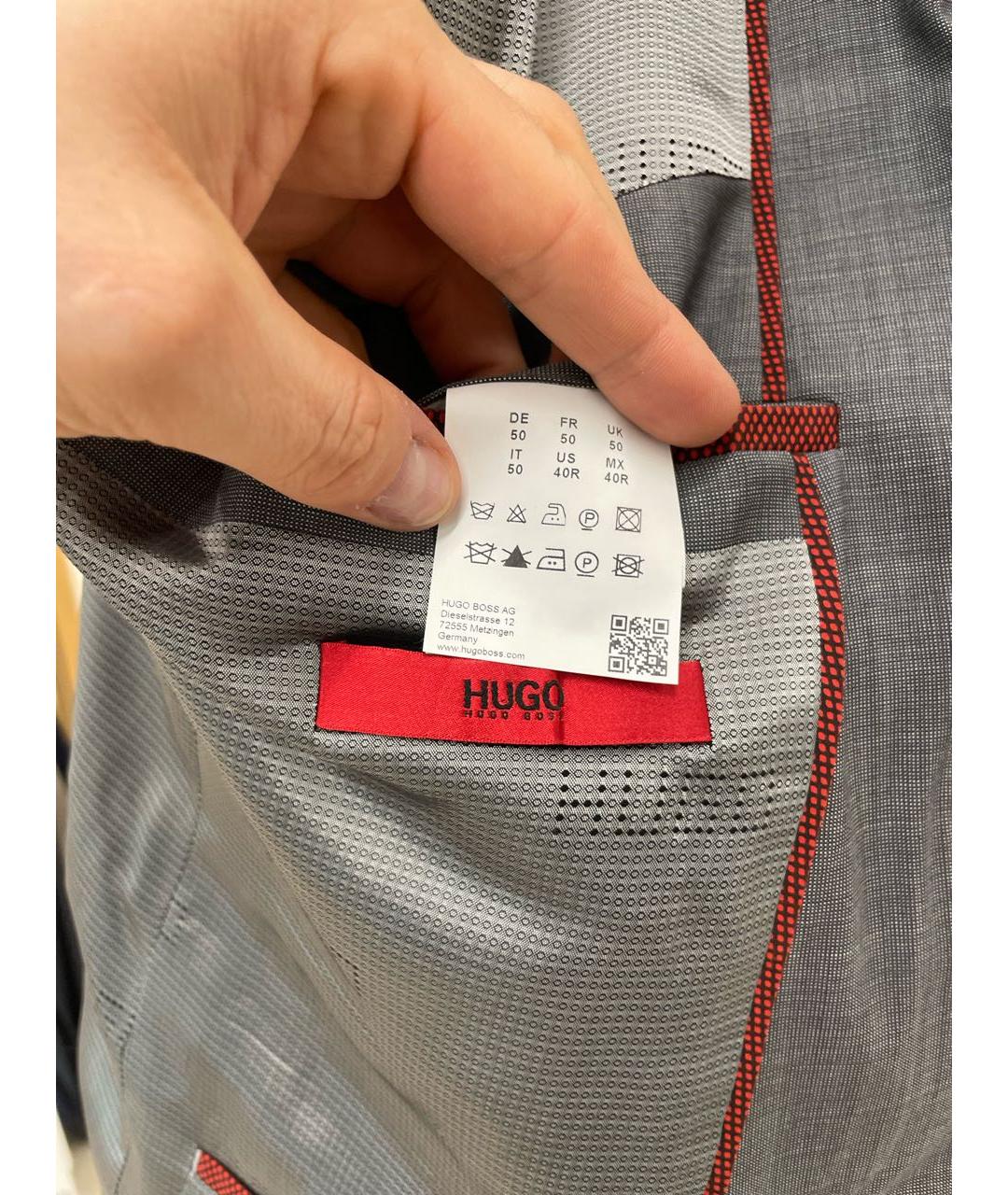 HUGO BOSS Серый повседневный костюм, фото 4