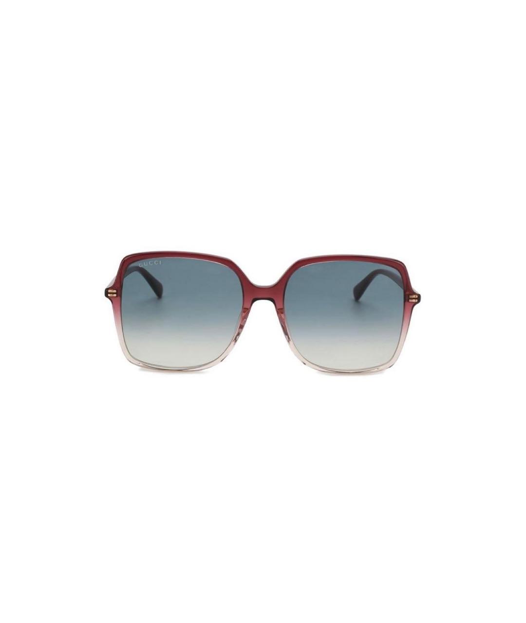 GUCCI Бордовые солнцезащитные очки, фото 1