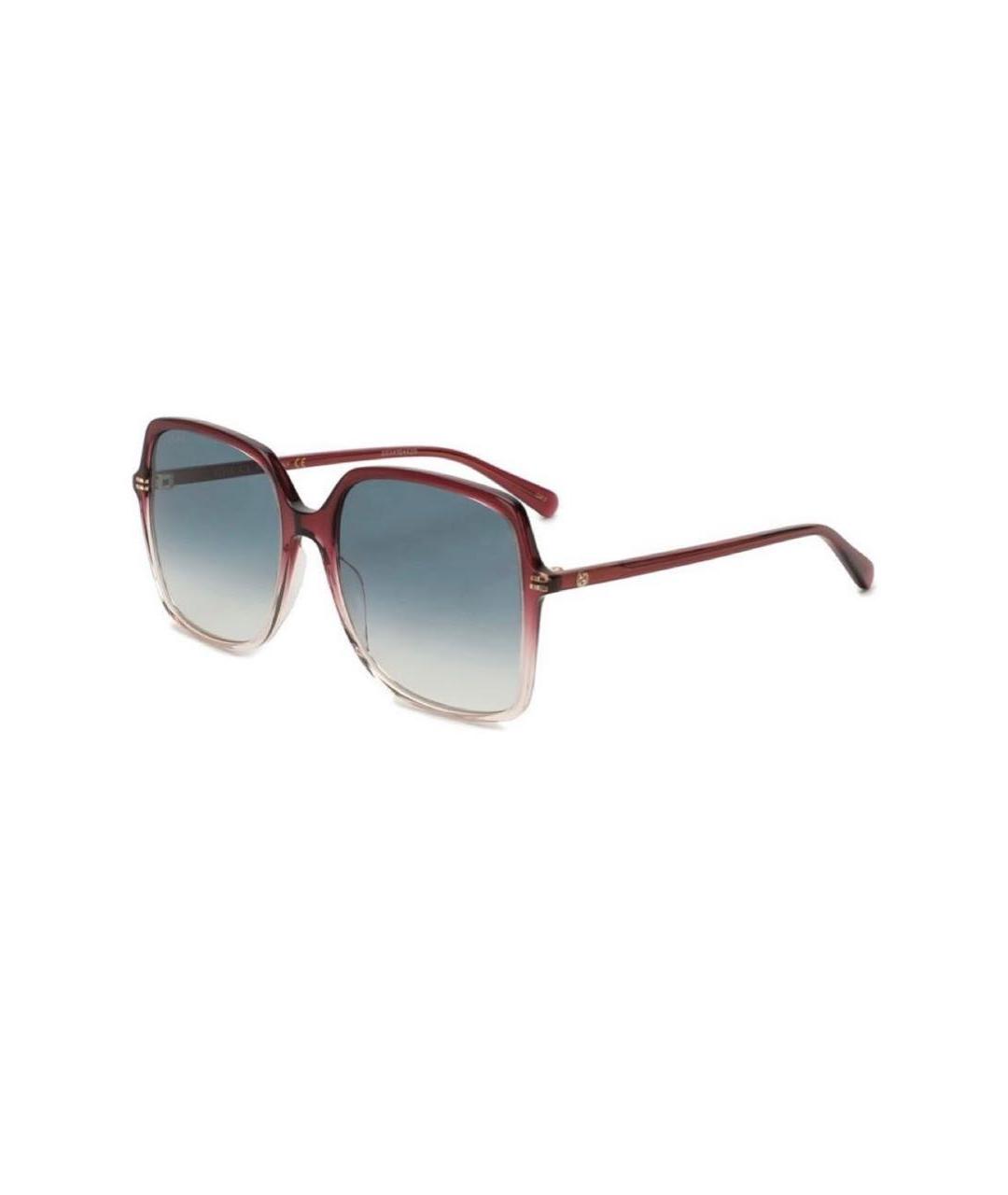 GUCCI Бордовые солнцезащитные очки, фото 2