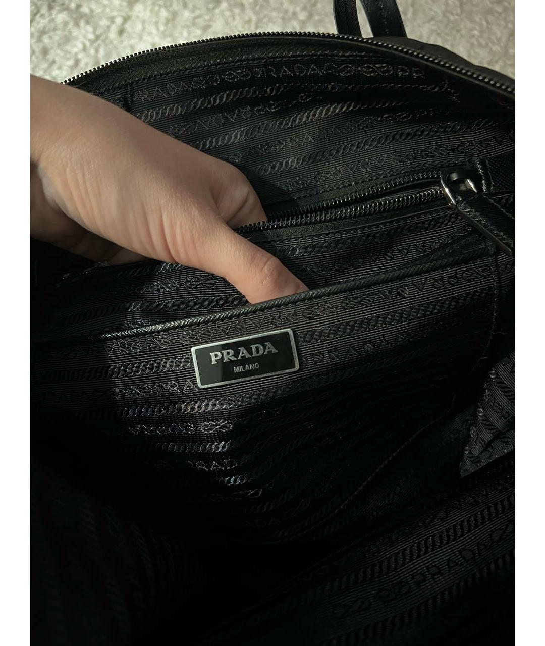 PRADA Черная сумка тоут, фото 5