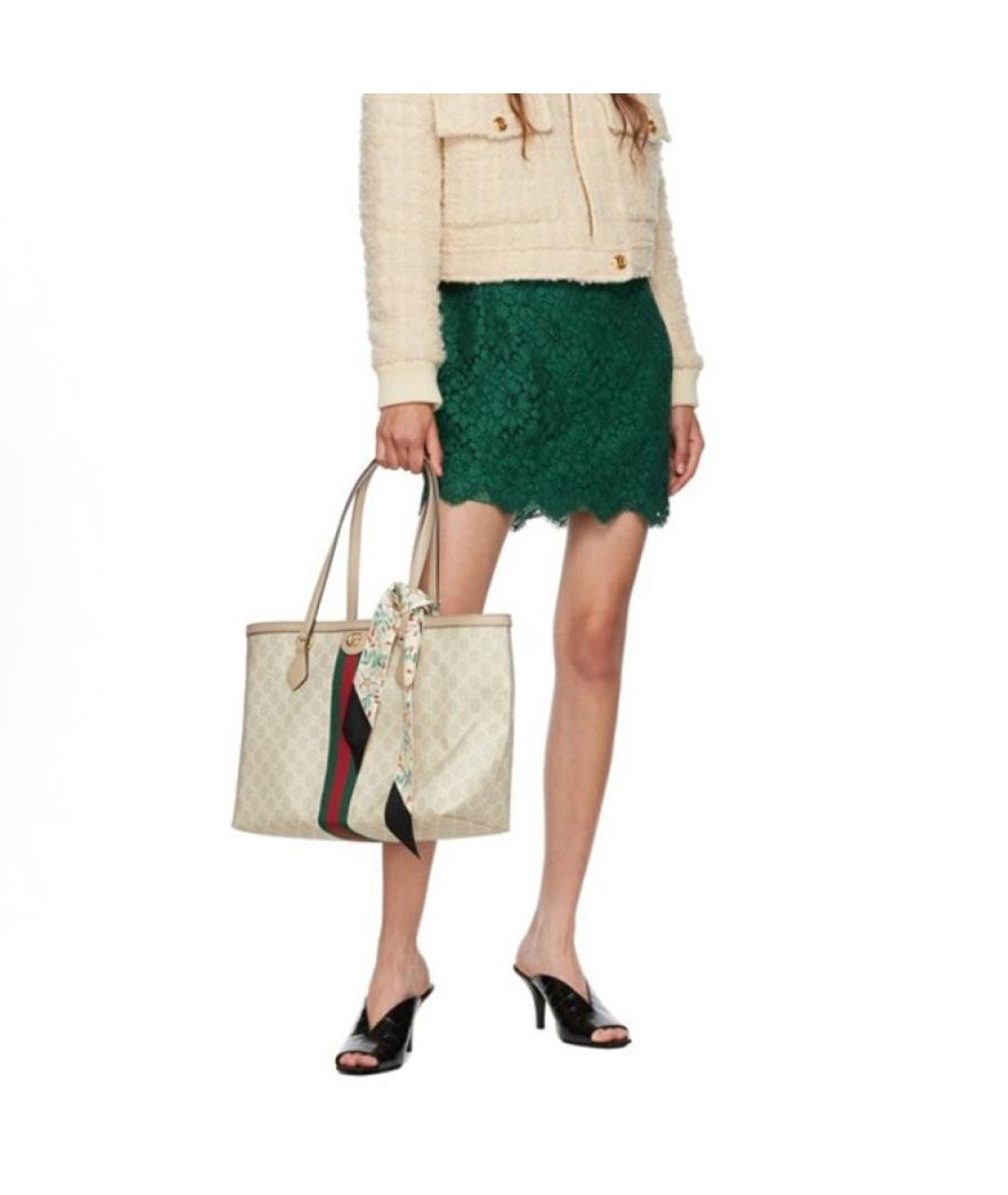 GUCCI Бежевая сумка тоут, фото 4