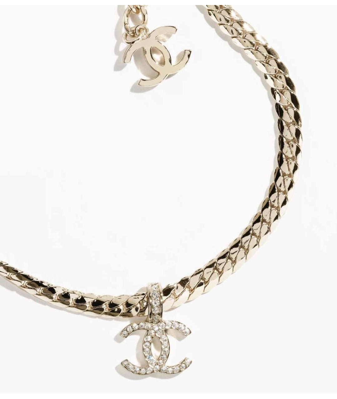 CHANEL Белая металлическая подвеска, фото 5