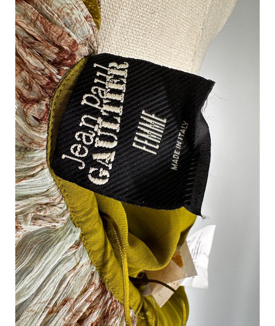 JEAN PAUL GAULTIER Мульти бархатное вечернее платье, фото 7