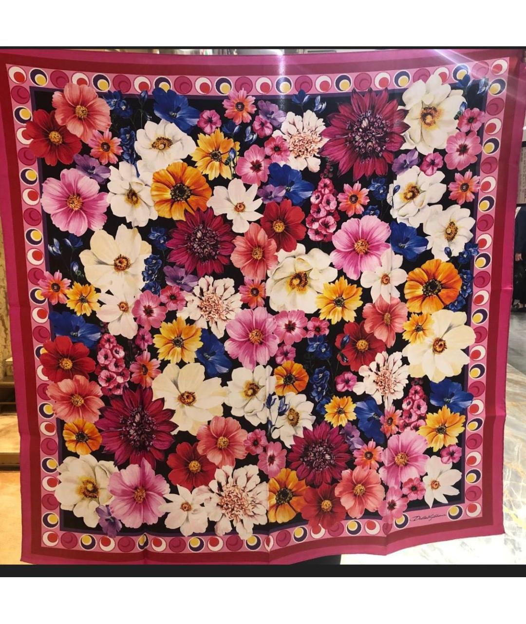 DOLCE&GABBANA Мульти шелковый платок, фото 5