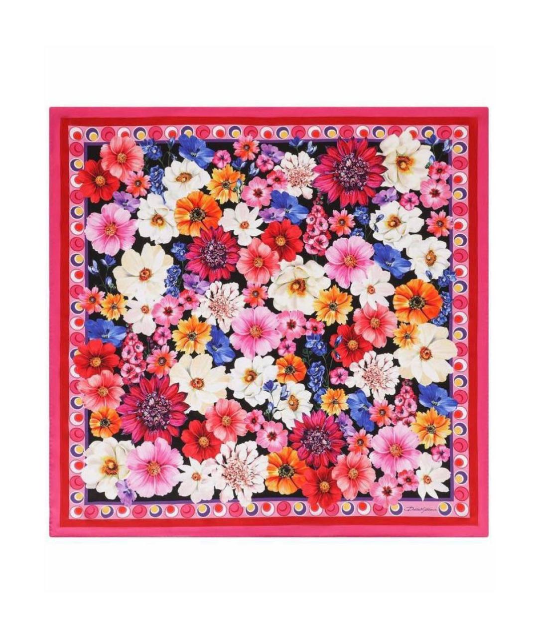 DOLCE&GABBANA Мульти шелковый платок, фото 7