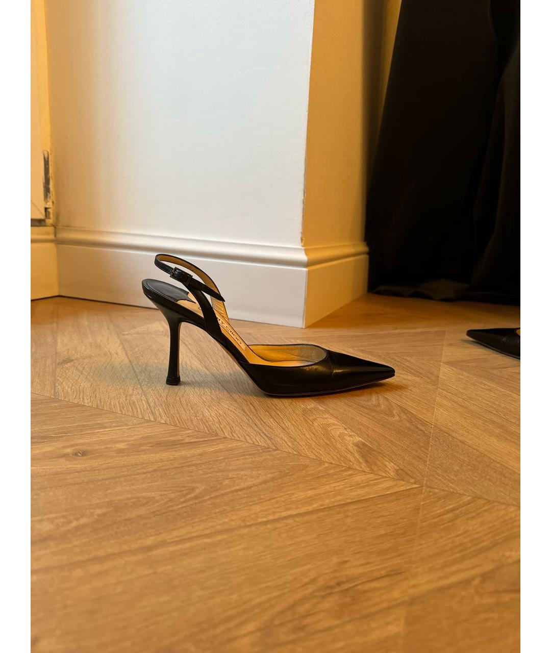JIMMY CHOO Черные кожаные туфли, фото 8