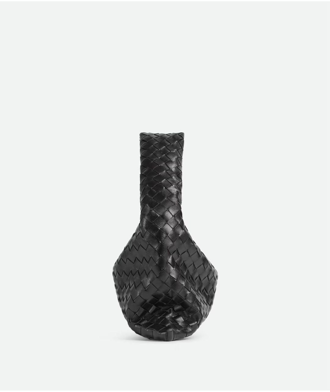 BOTTEGA VENETA Черная кожаная сумка через плечо, фото 2