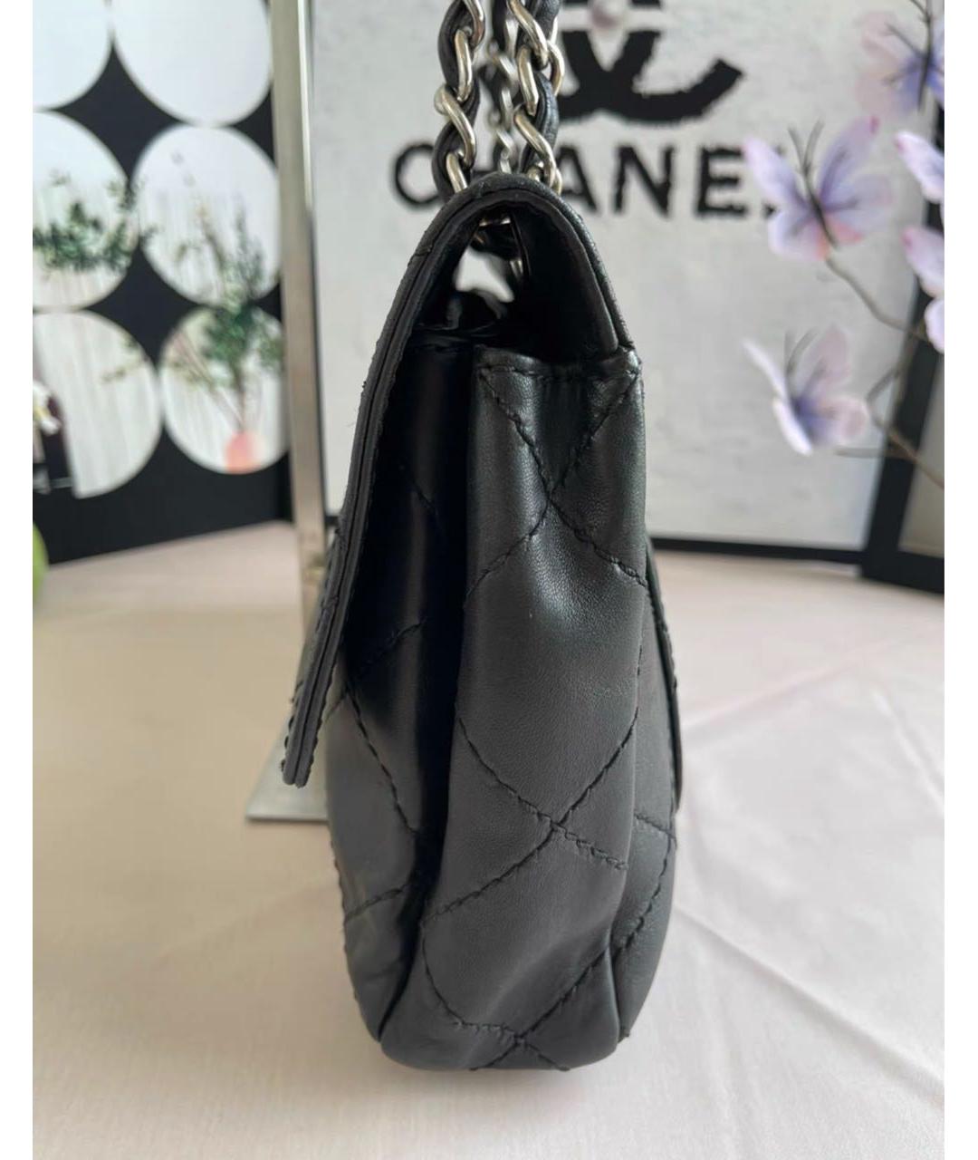 CHANEL Черная кожаная сумка тоут, фото 3