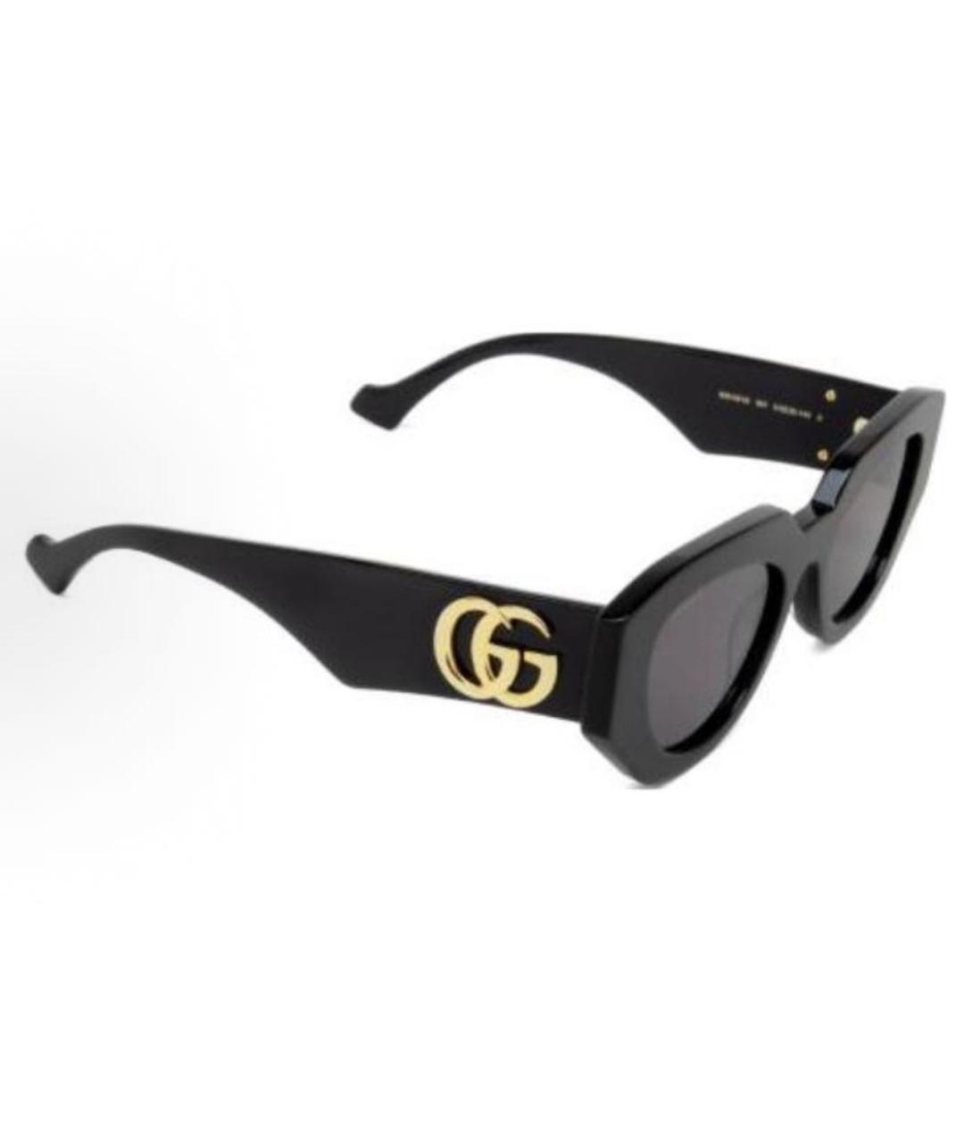 GUCCI Черные пластиковые солнцезащитные очки, фото 3