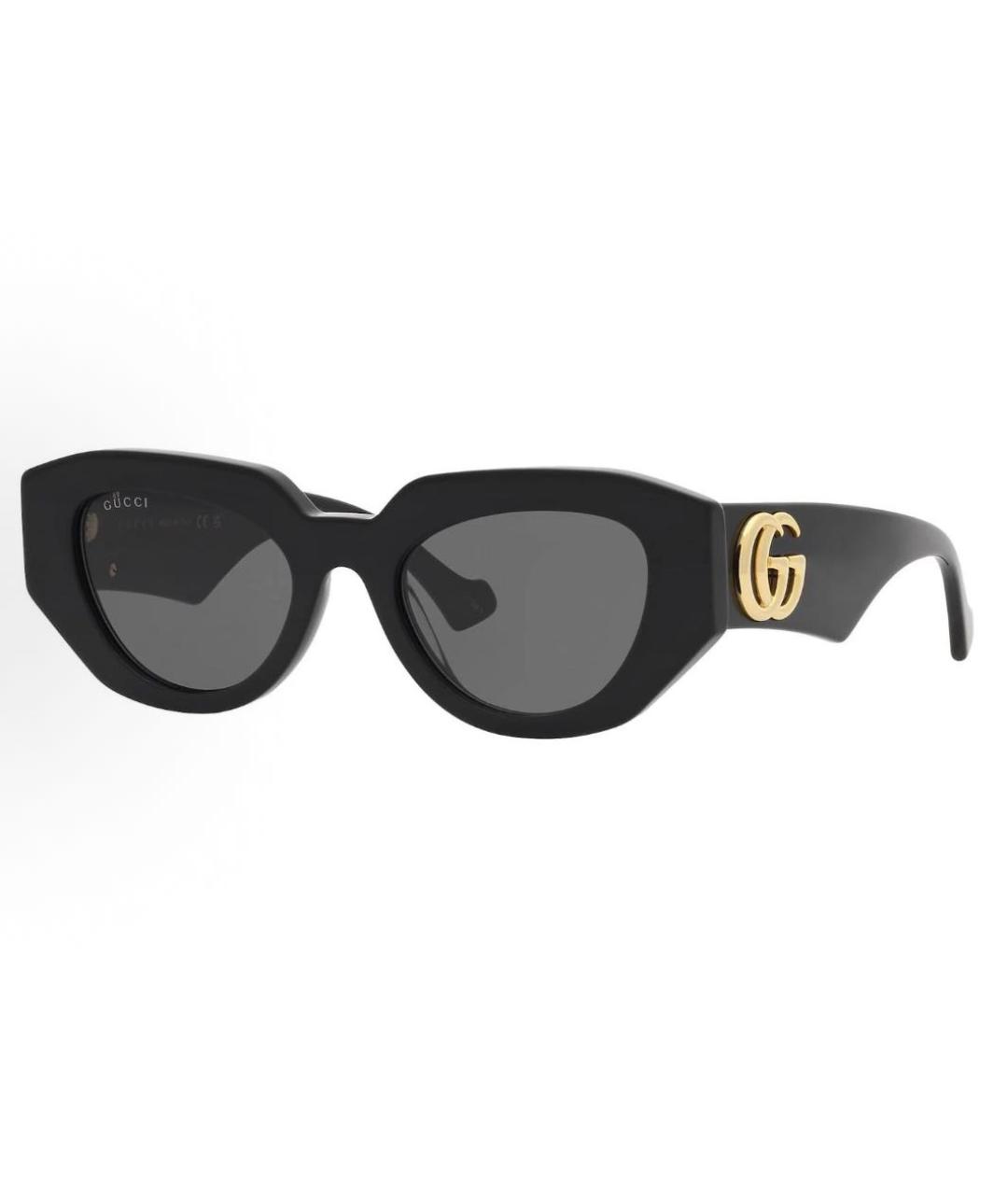 GUCCI Черные пластиковые солнцезащитные очки, фото 5