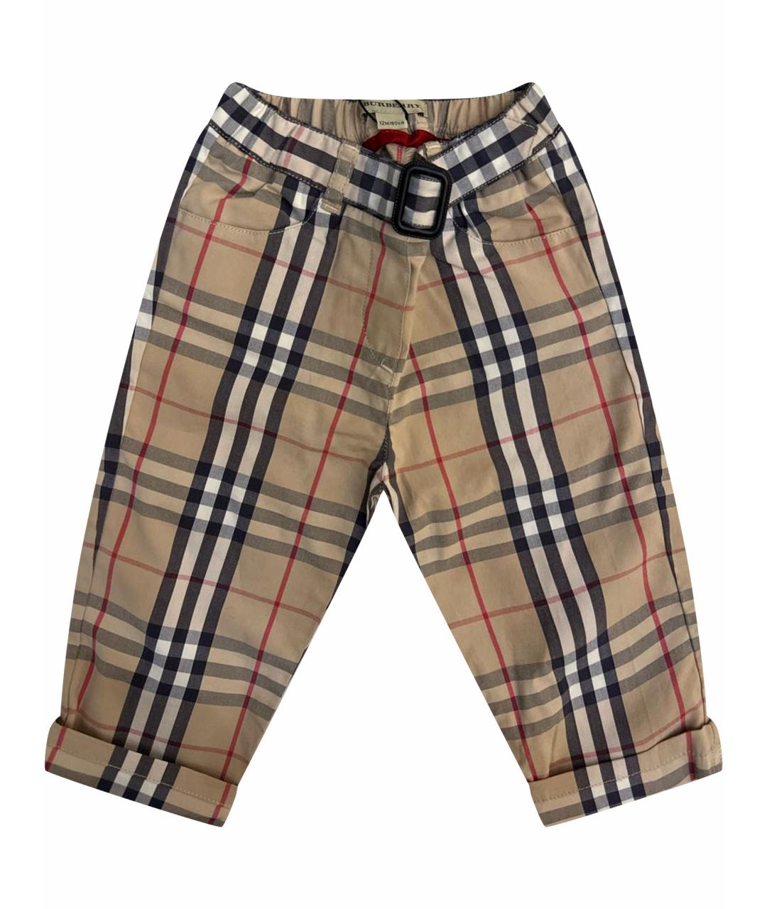 BURBERRY Хлопковые брюки и шорты, фото 1