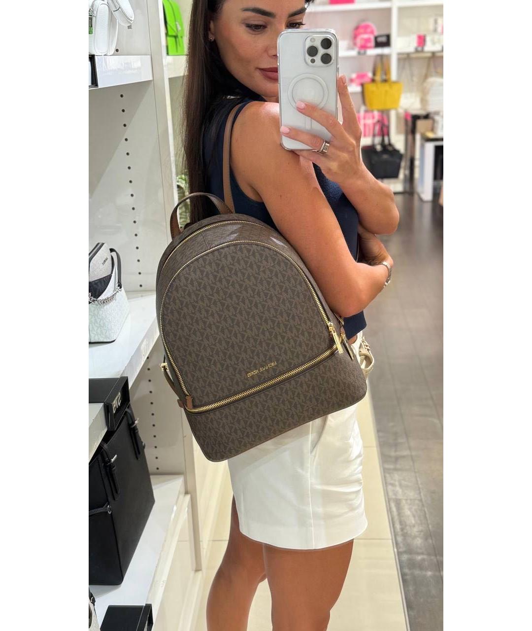 MICHAEL KORS Коричневый рюкзак, фото 2
