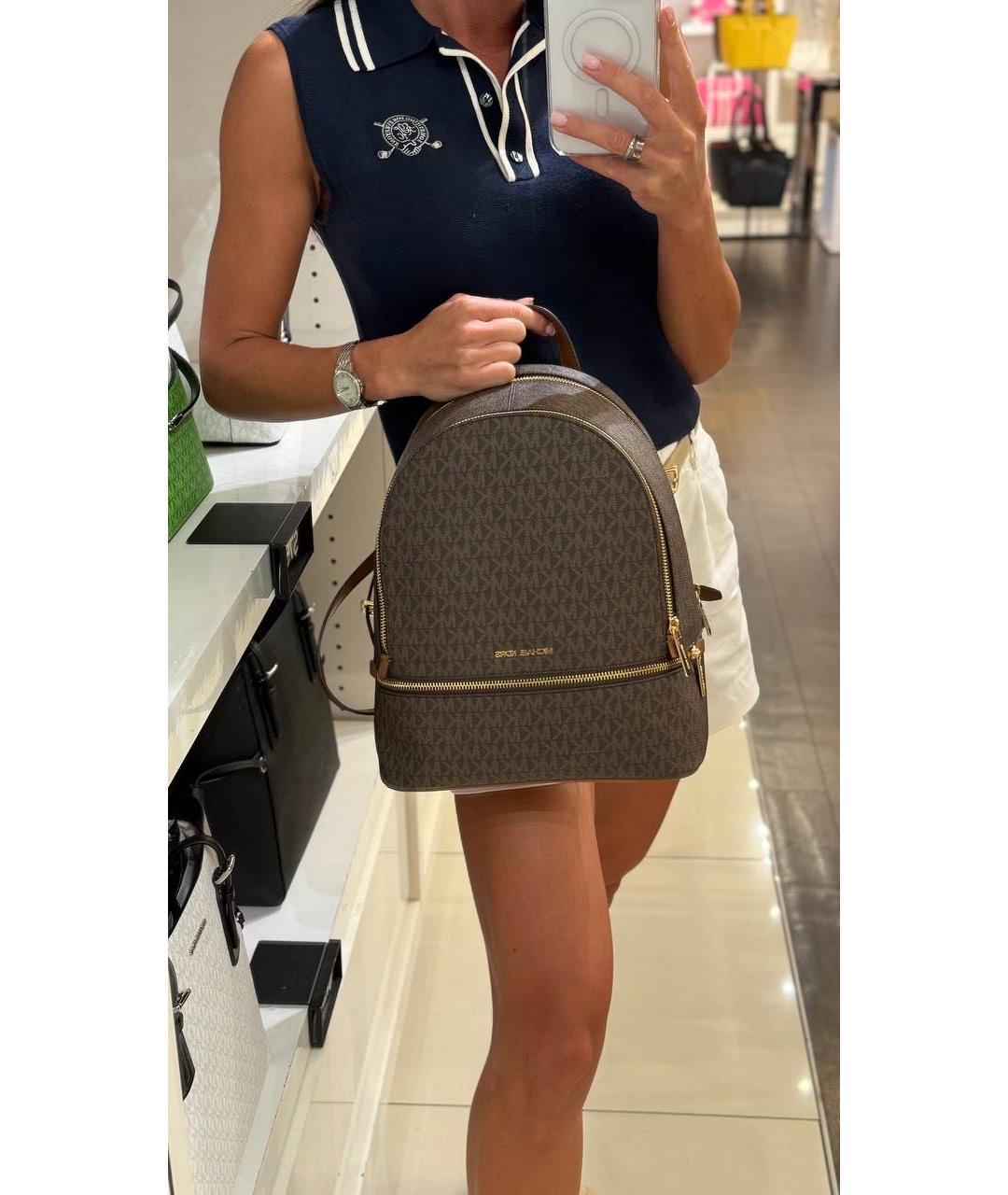MICHAEL KORS Коричневый рюкзак, фото 6