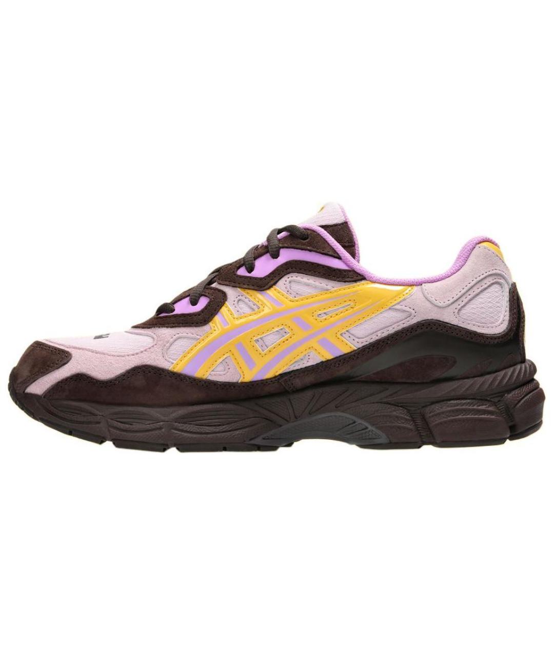 ASICS Серые кожаные кроссовки, фото 3