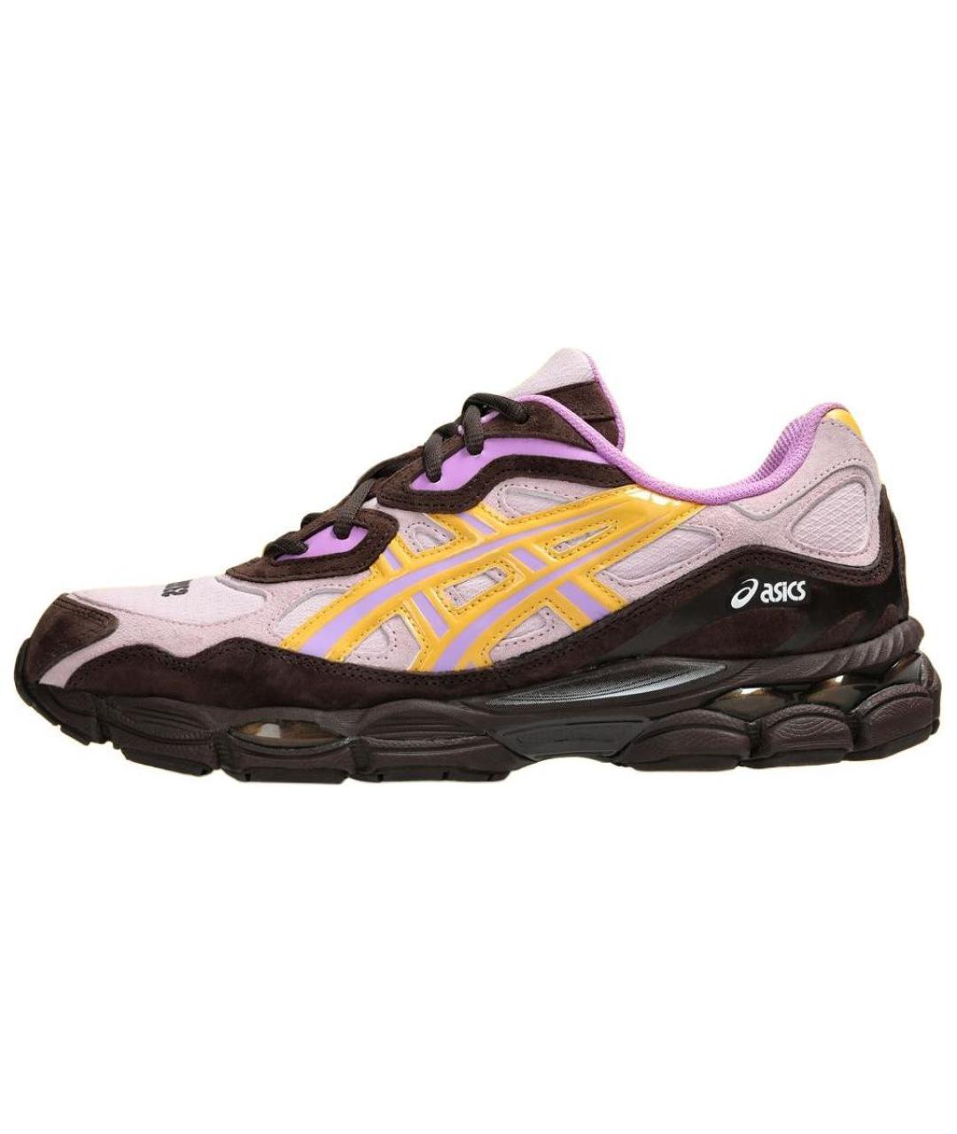 ASICS Серые кожаные кроссовки, фото 2