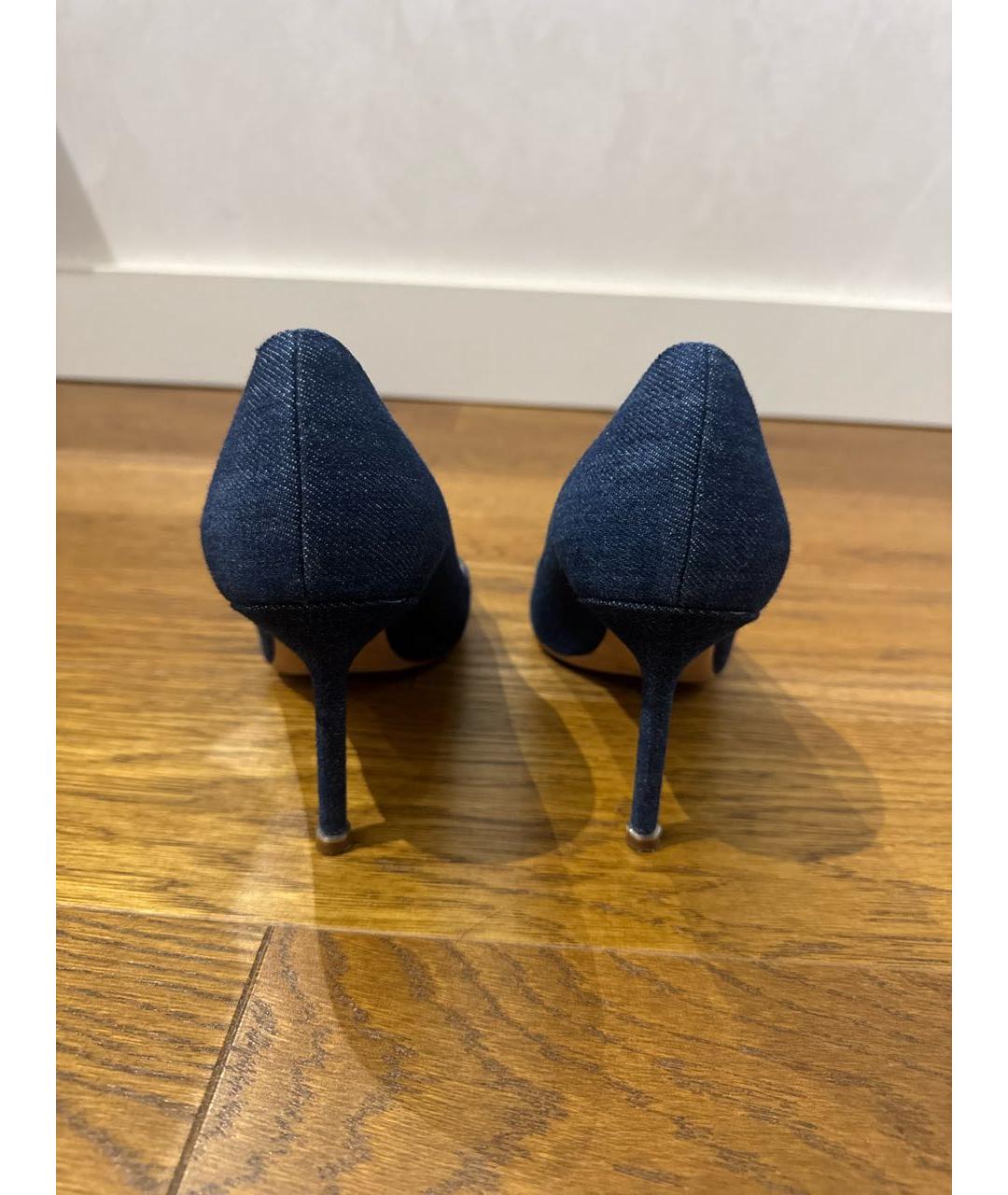 MANOLO BLAHNIK Синие туфли, фото 4