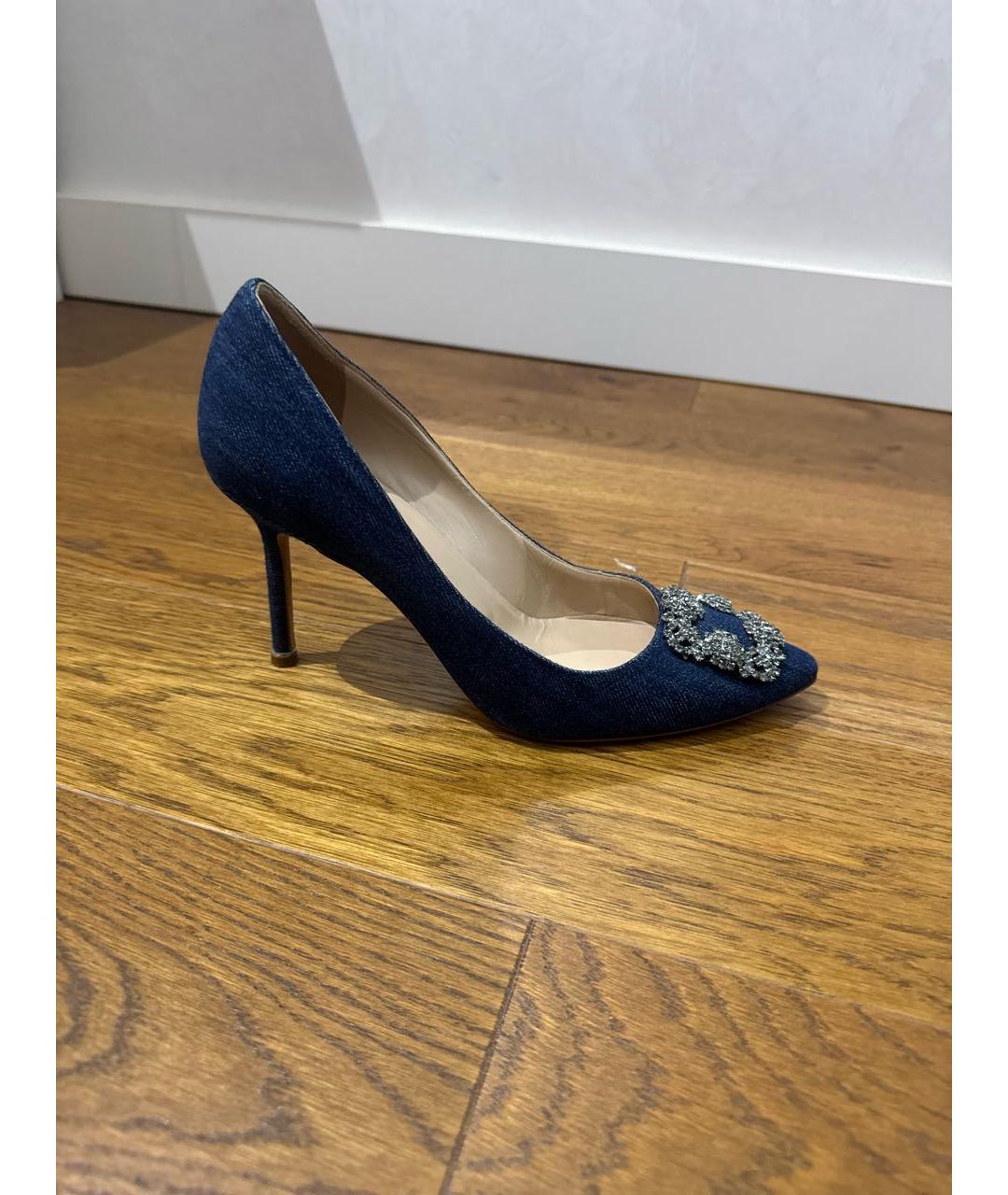MANOLO BLAHNIK Синие туфли, фото 5