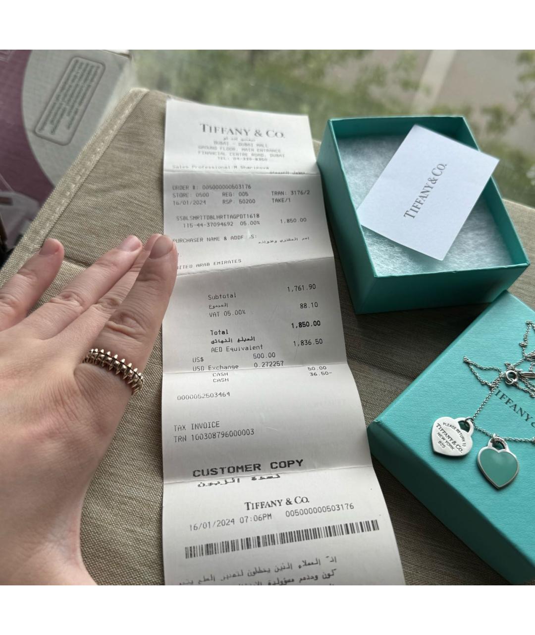 TIFFANY&CO Бирюзовая серебряная подвеска, фото 8