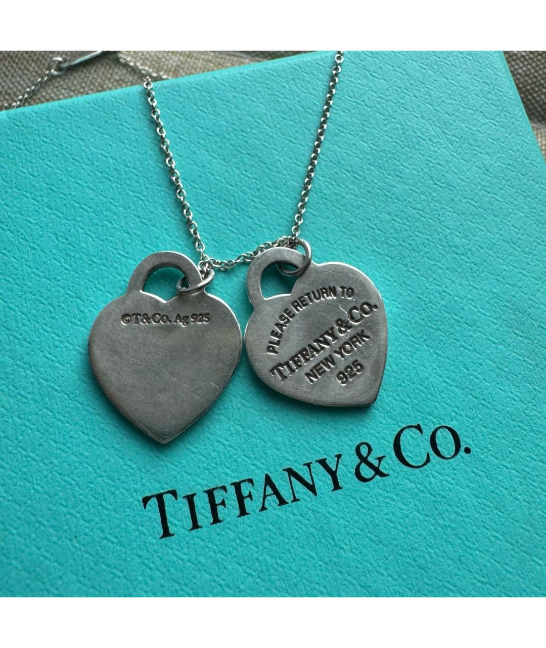 TIFFANY&CO Бирюзовая серебряная подвеска, фото 6