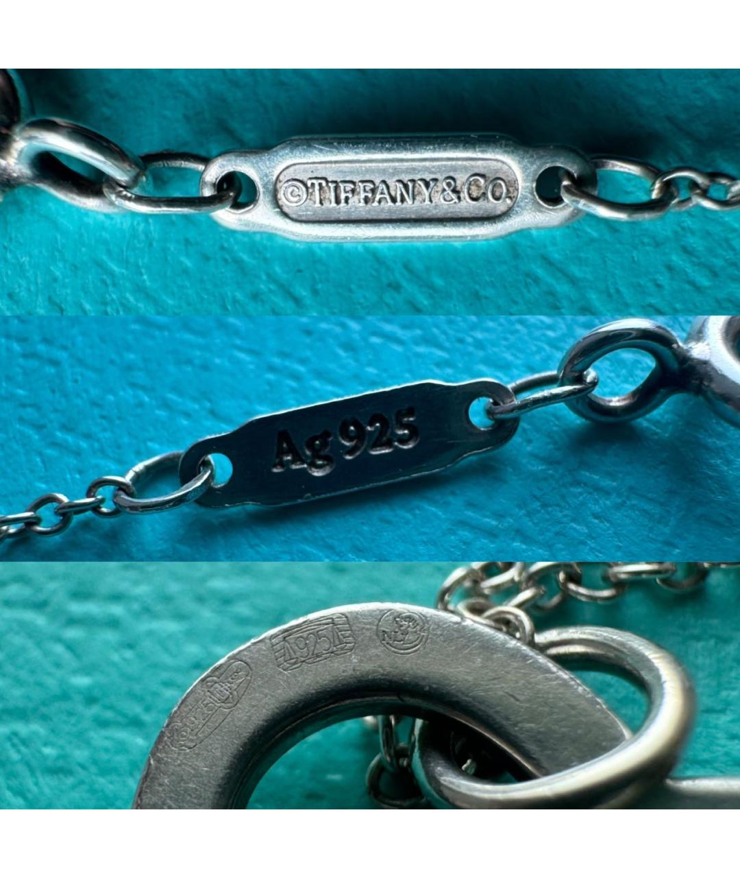 TIFFANY&CO Бирюзовая серебряная подвеска, фото 9
